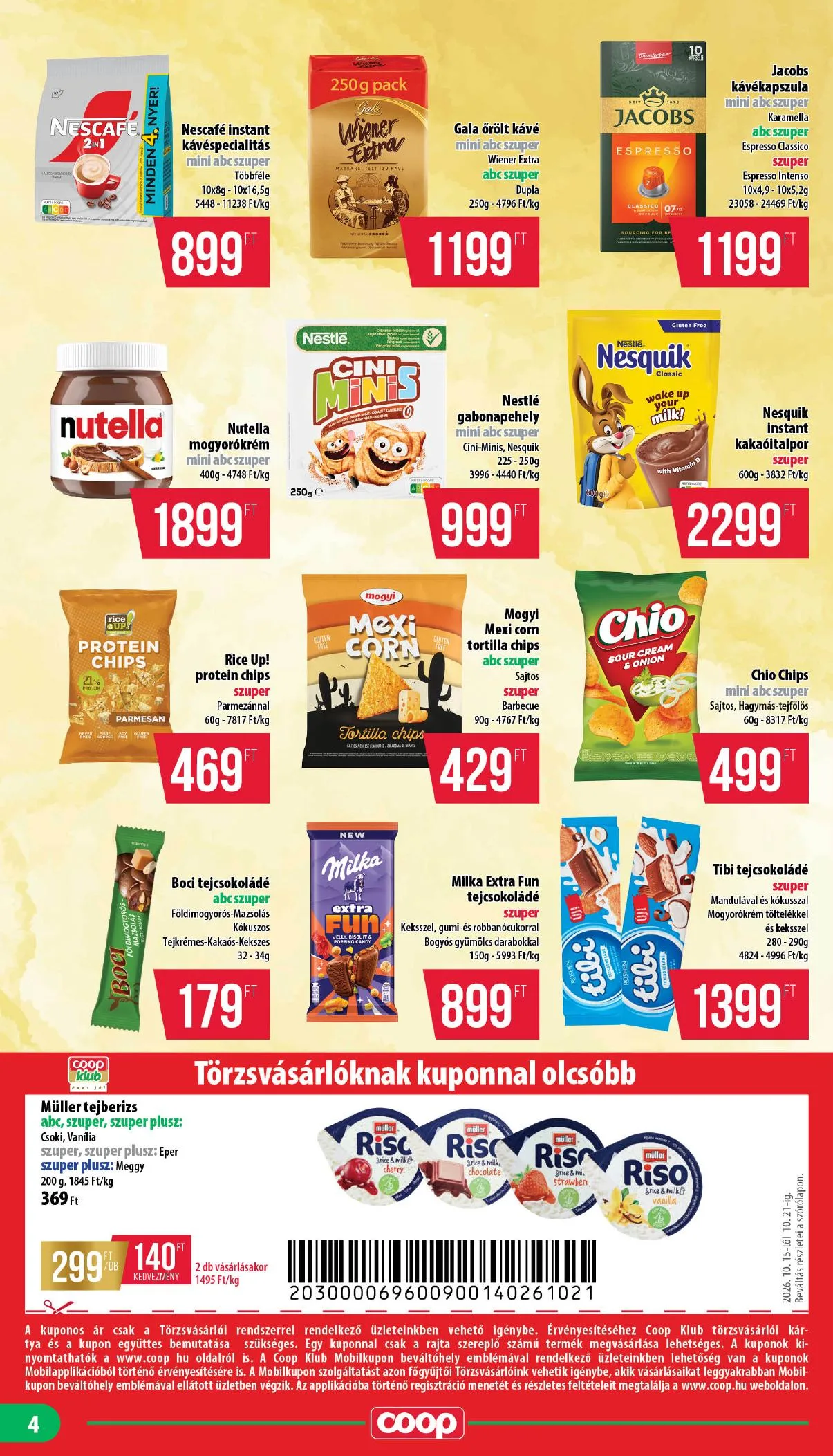 Coop akciós újság Nyírzem 10.15–10.21 – 4. oldal