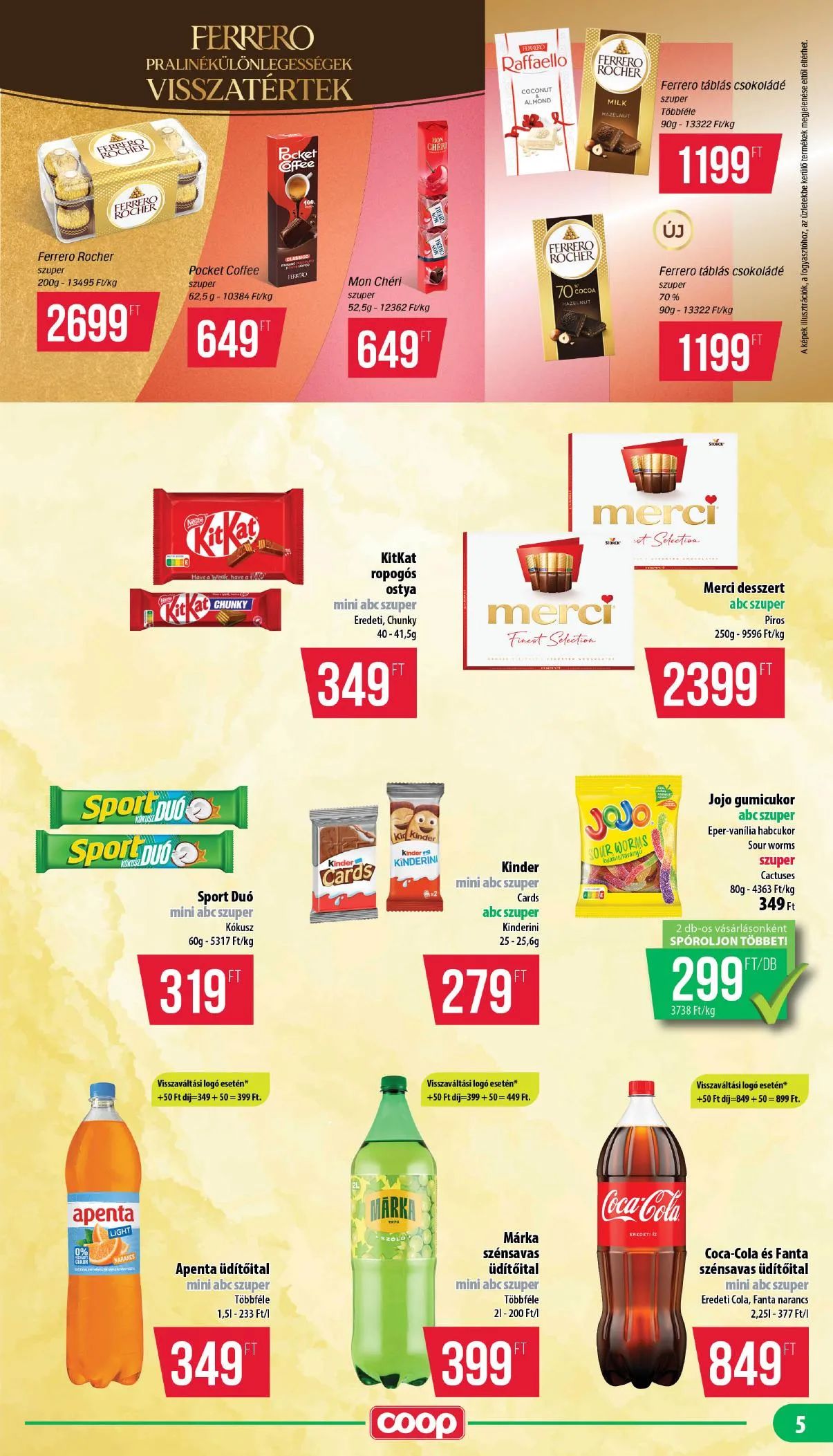 Coop akciós újság Nyírzem 10.15–10.21 – 5. oldal