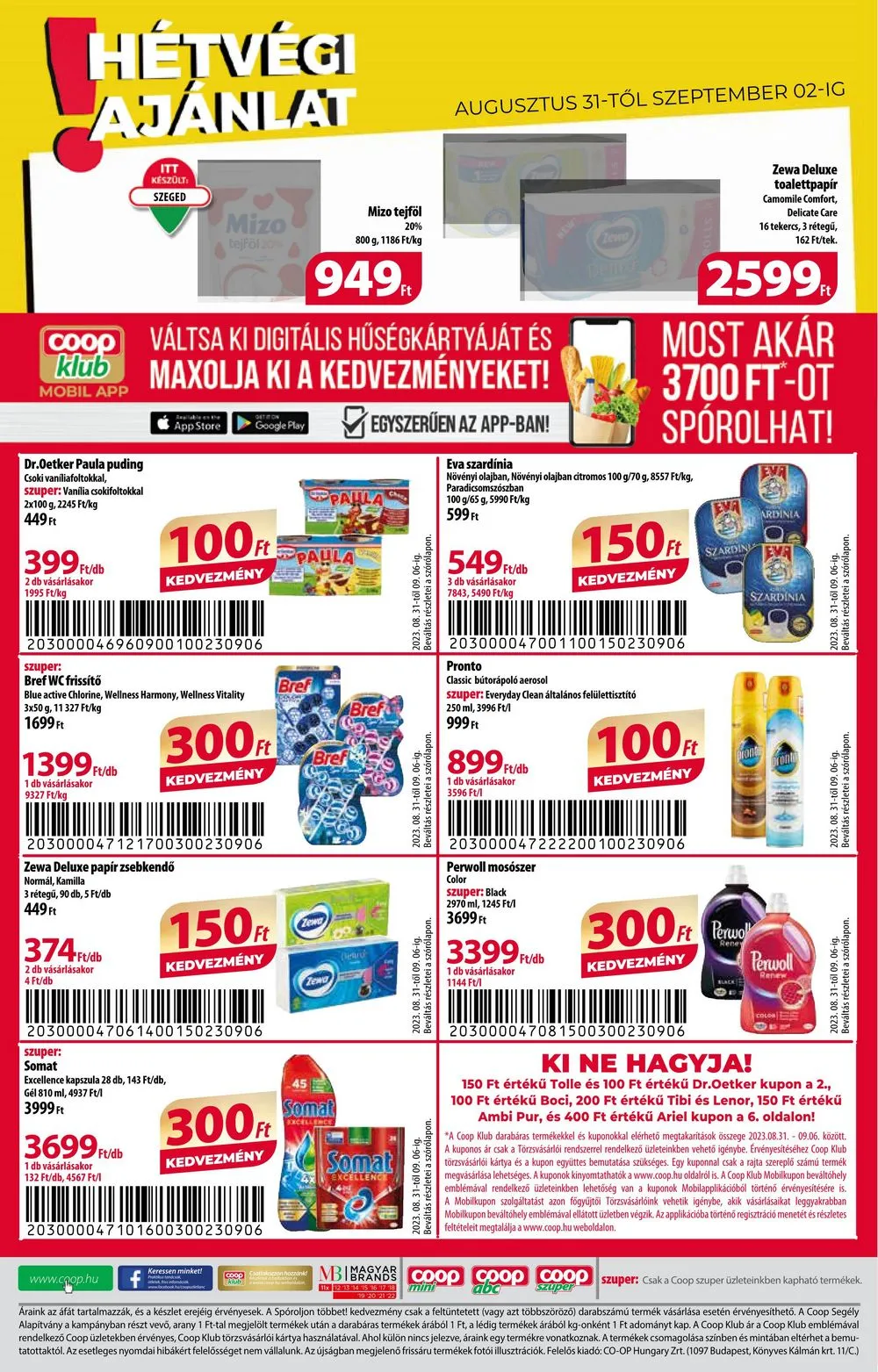 Coop akciós újság Orszagos 08.31–09.06 – 8. oldal