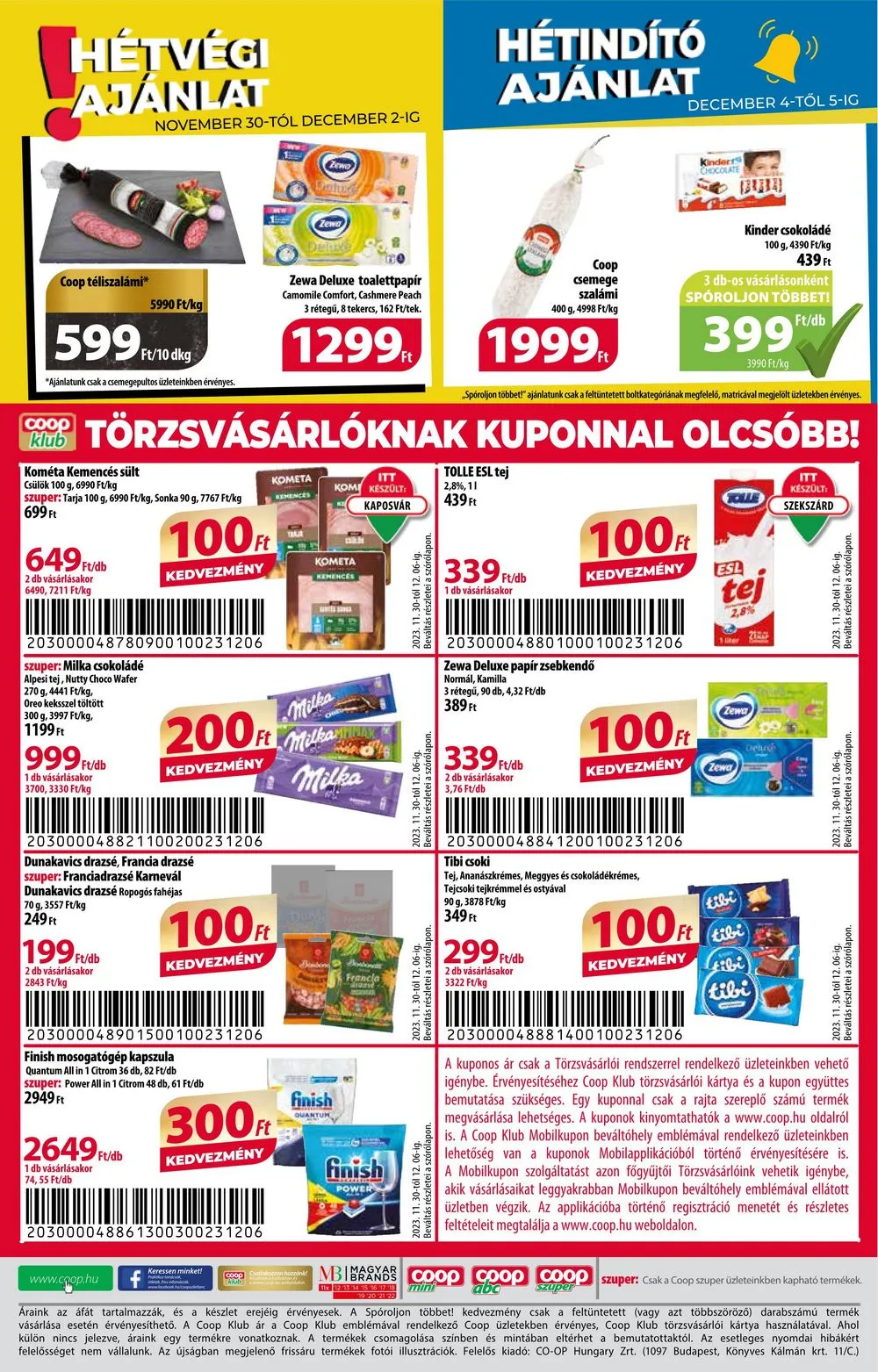 Coop akciós újság Orszagos 11.30–12.06 – 8. oldal