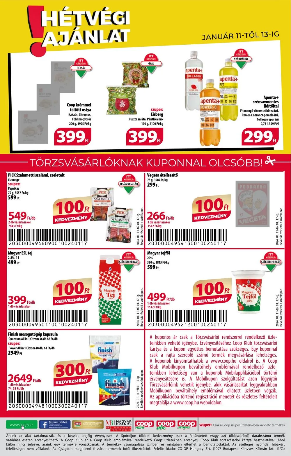 Coop akciós újság Orszagos 01.11–01.17 – 8. oldal