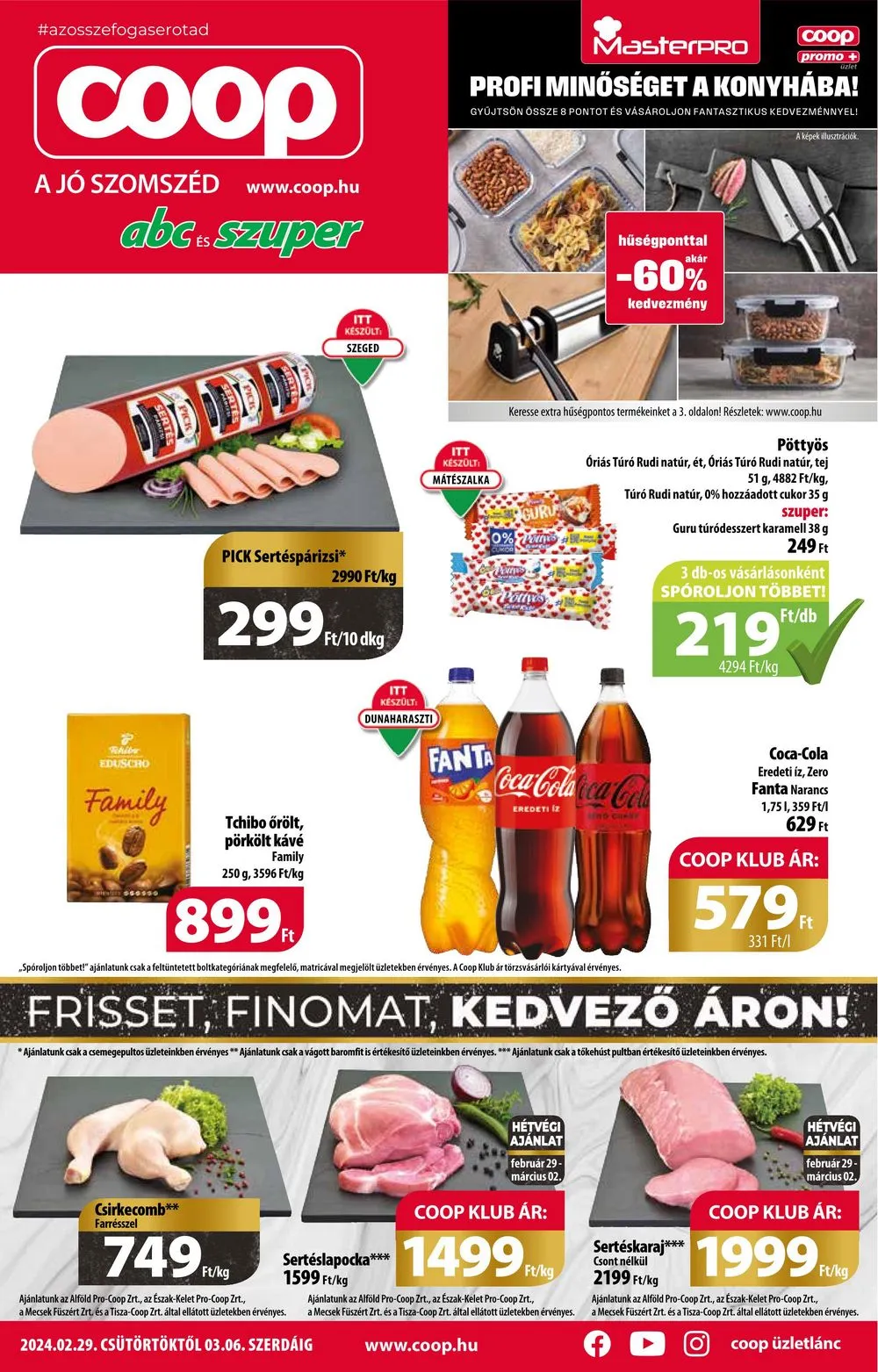 Coop akciós újság Orszagos 02.29–03.06