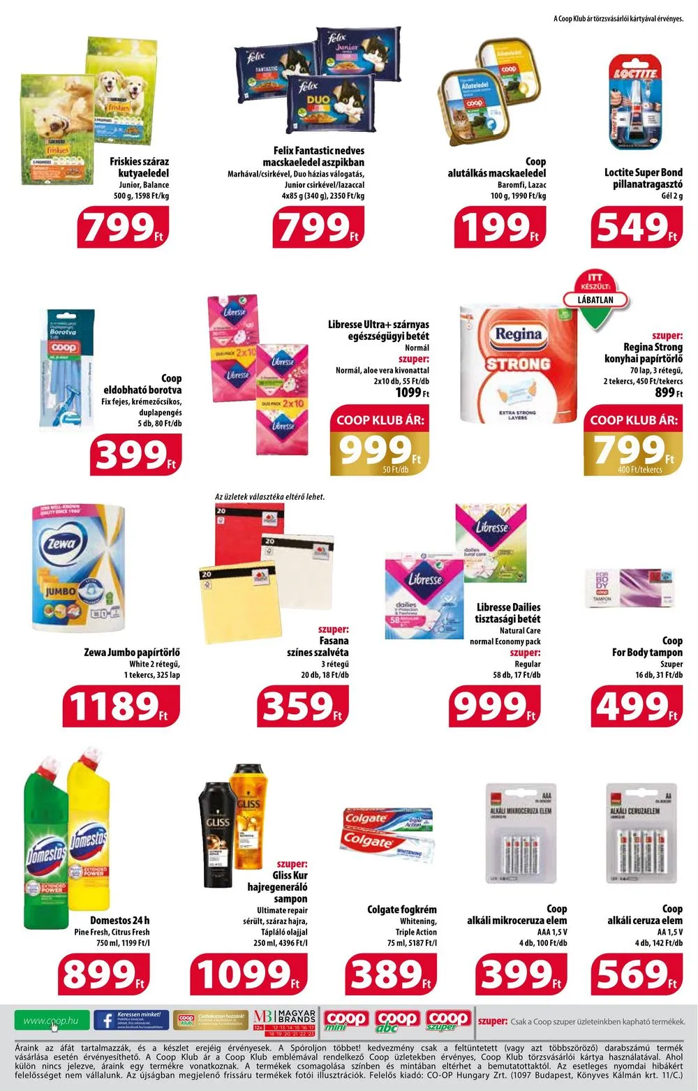 Coop akciós újság Orszagos 03.07–03.13 – 11. oldal