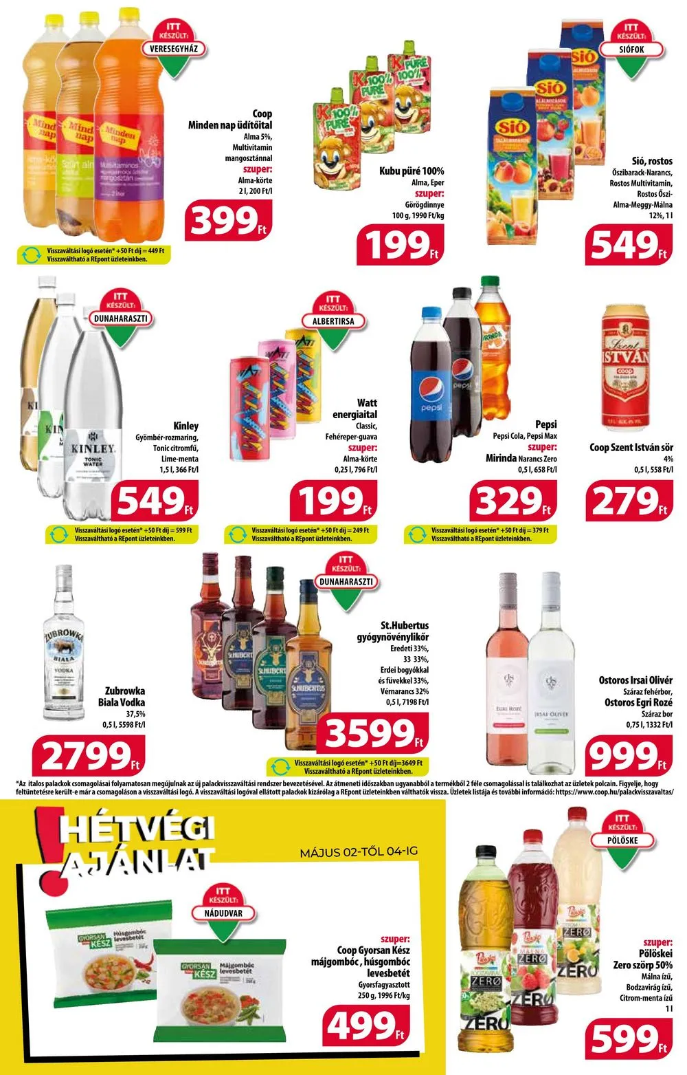 Coop akciós újság Orszagos 05.02–05.08 – 10. oldal