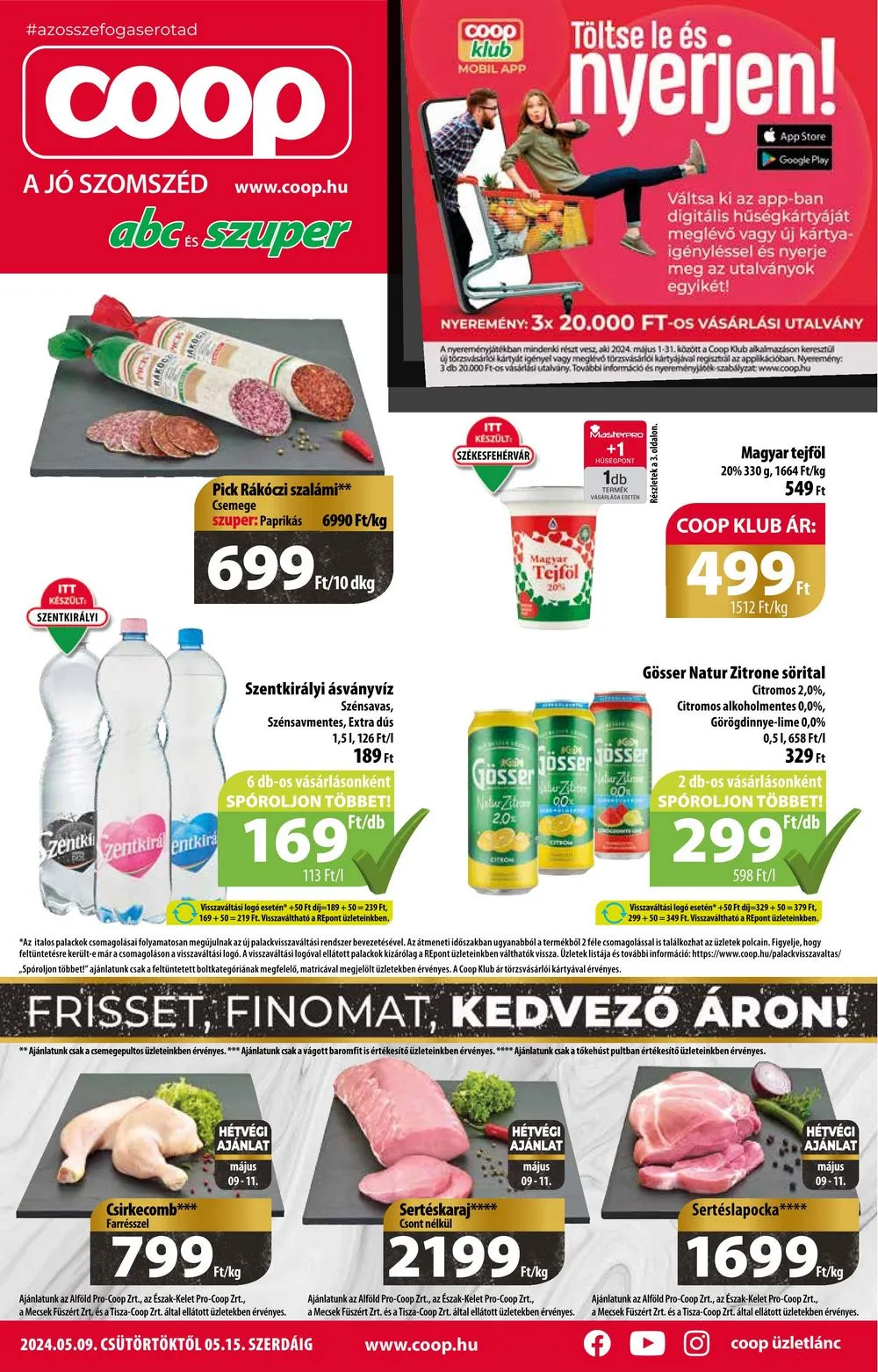 Coop akciós újság Orszagos 05.09–05.15