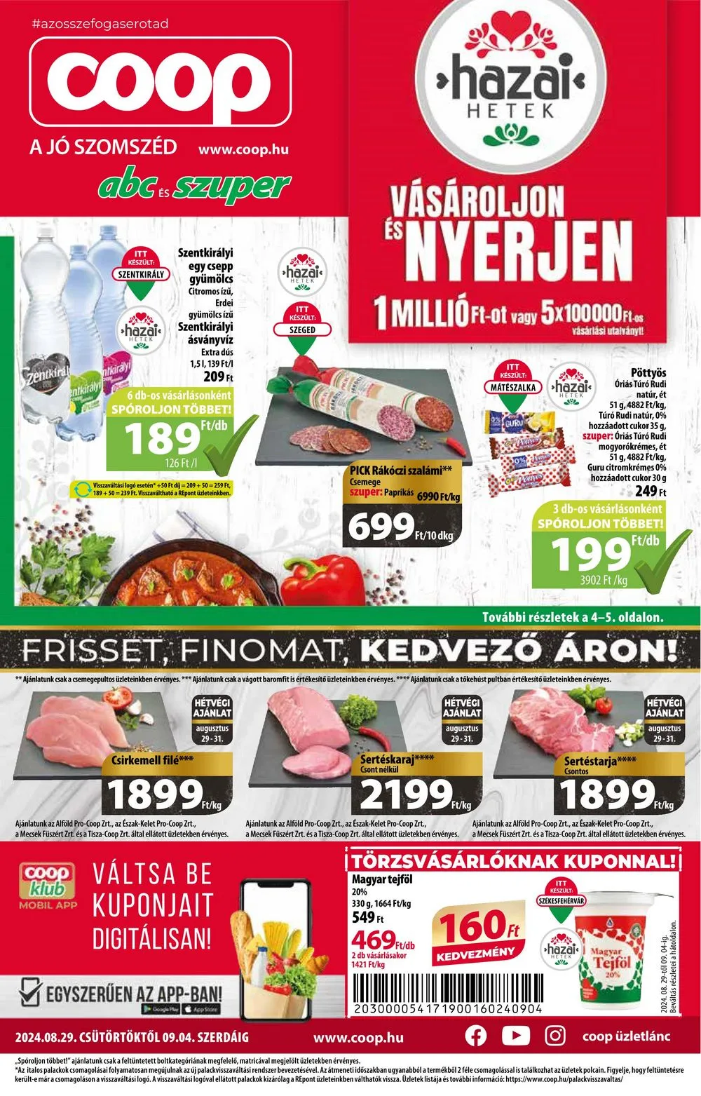 Coop akciós újság Orszagos 08.29–09.04