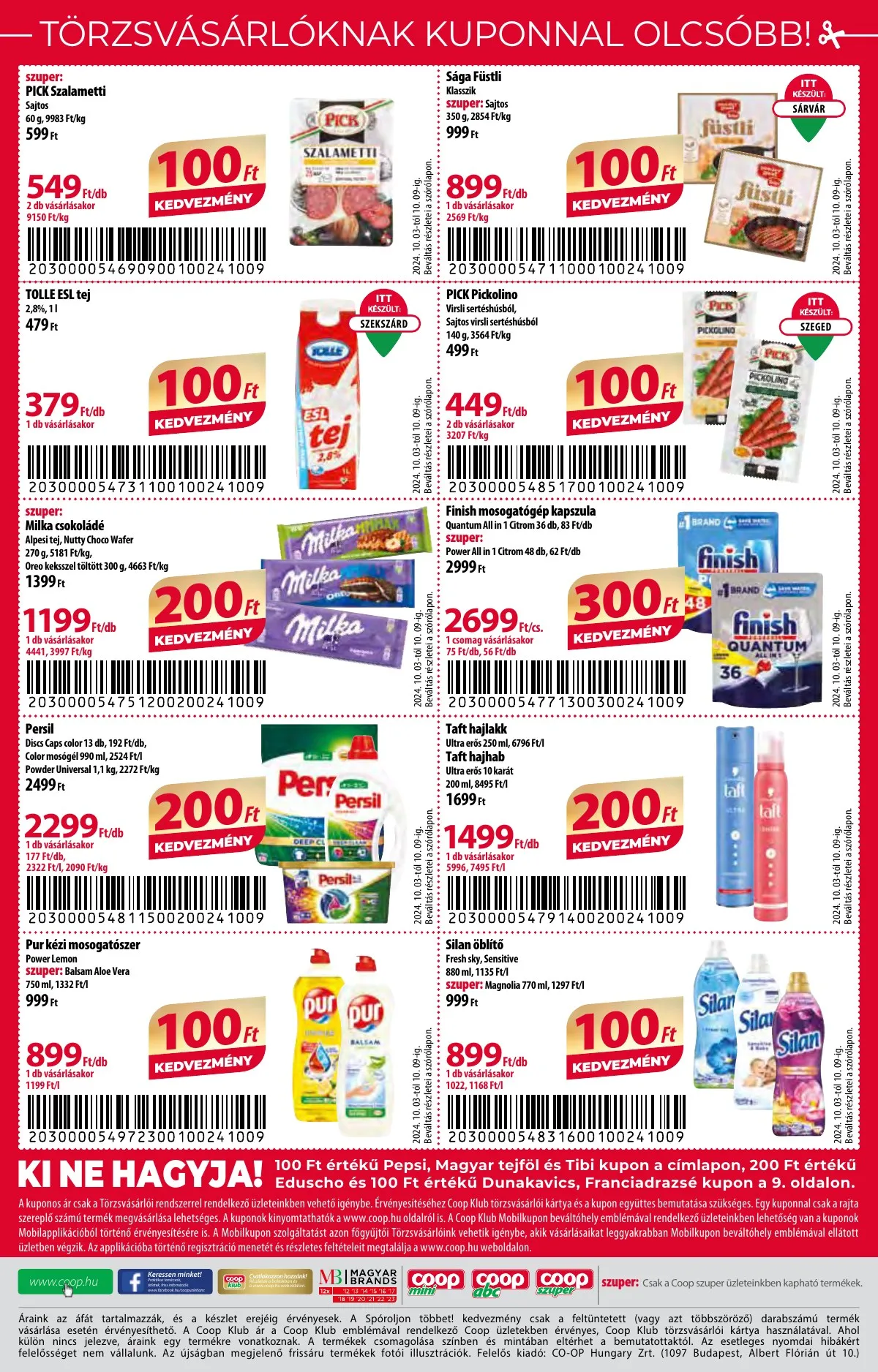 Coop akciós újság Orszagos 10.03–10.09 – 12. oldal