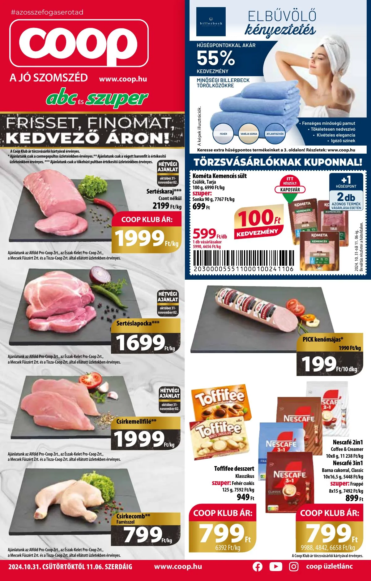 Coop akciós újság Orszagos 10.31–11.06