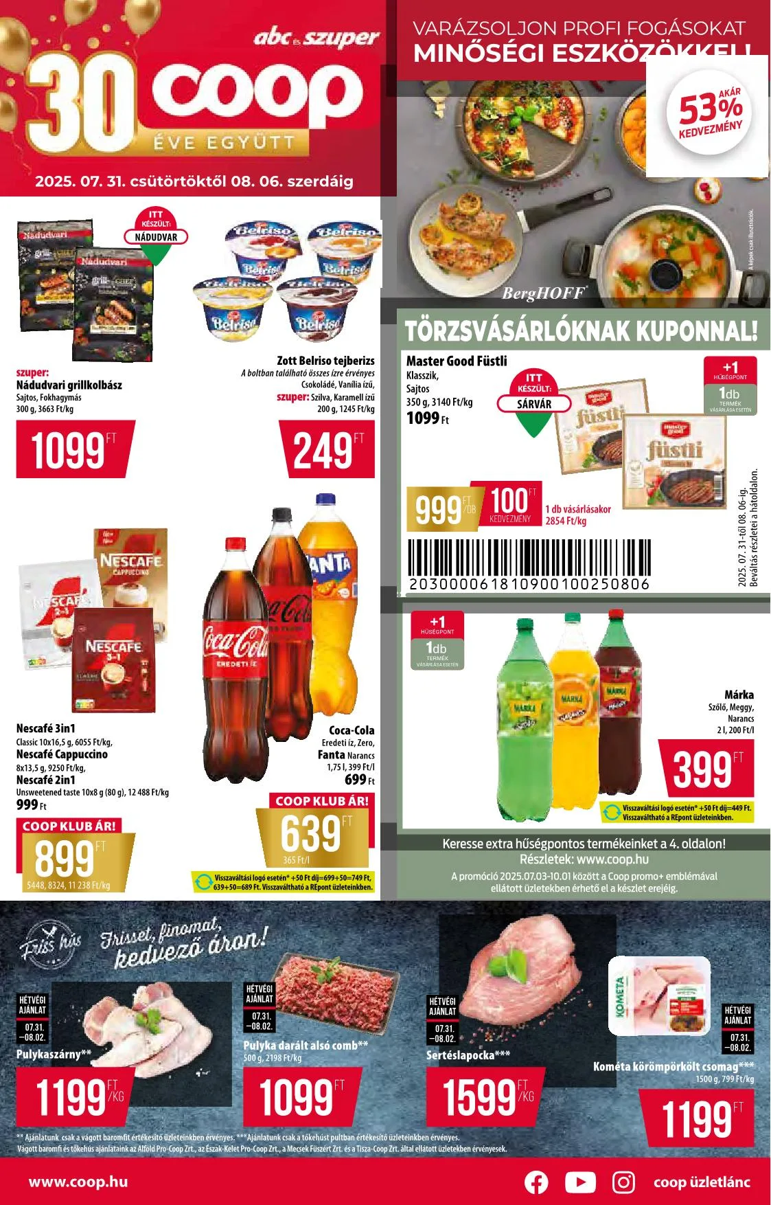 Coop akciós újság Orszagos 07.31–08.06