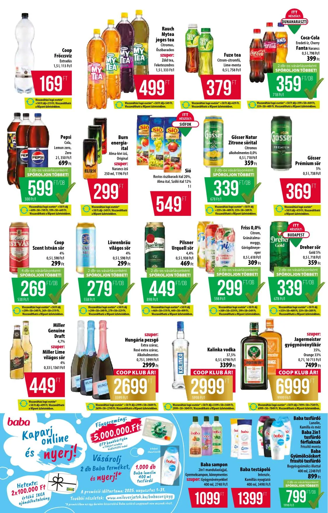 Coop akciós újság Orszagos 07.31–08.06 – 6. oldal
