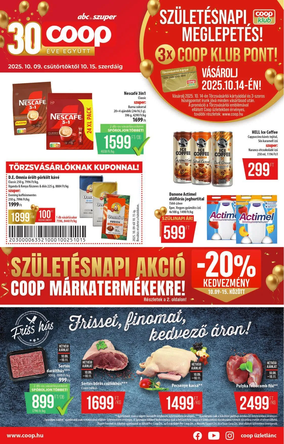 Coop akciós újság Orszagos 10.09–10.15