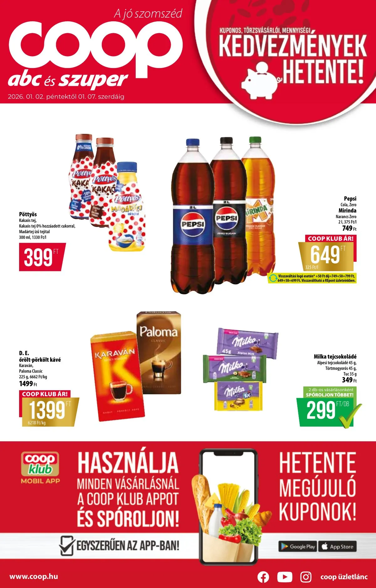 Coop akciós újság Orszagos 01.02–01.07