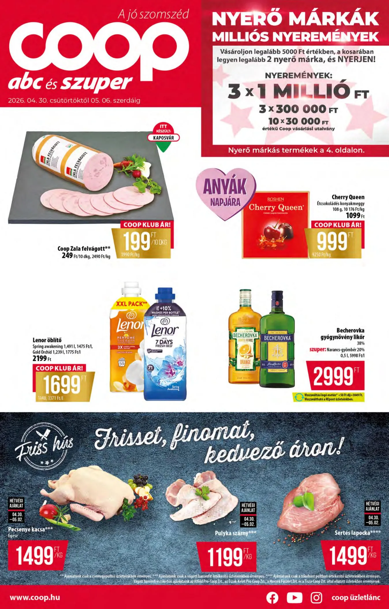 Coop akciós újság Orszagos 04.30–05.06