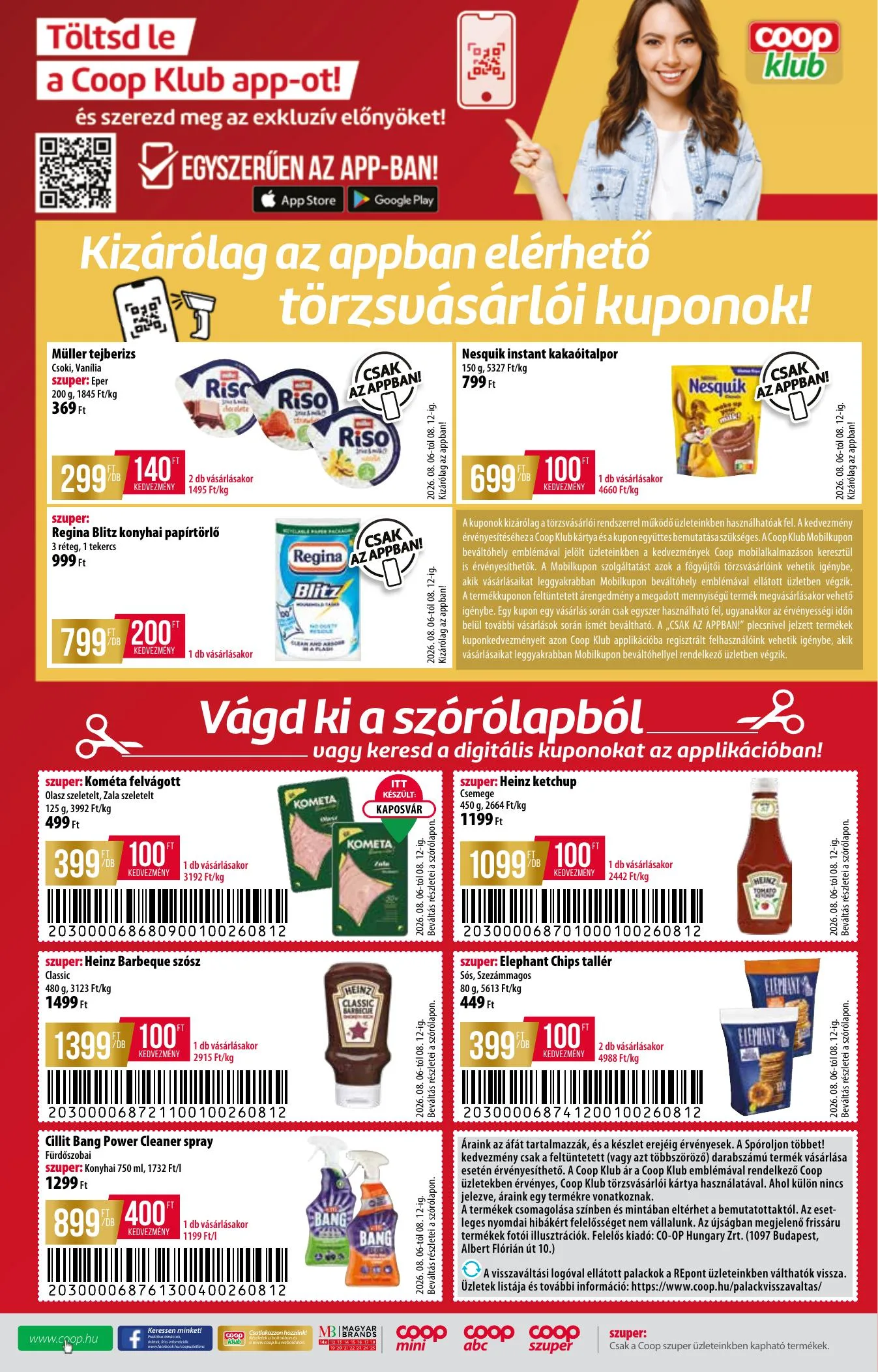 Coop akciós újság Orszagos 08.06–08.12 – 12. oldal