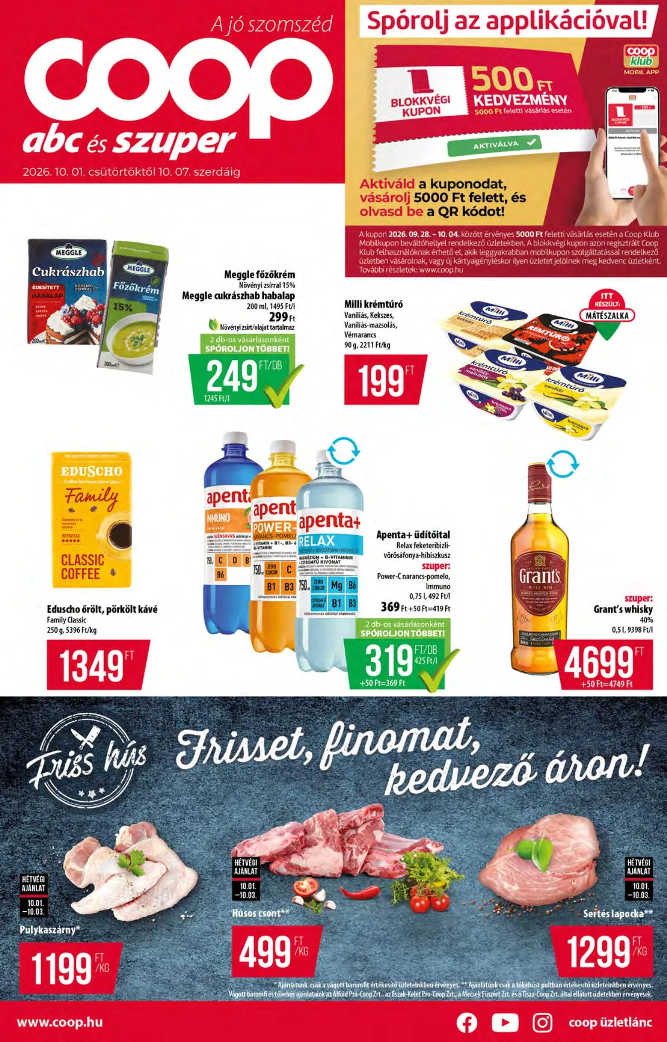 Coop akciós újság Orszagos 10.01–10.07