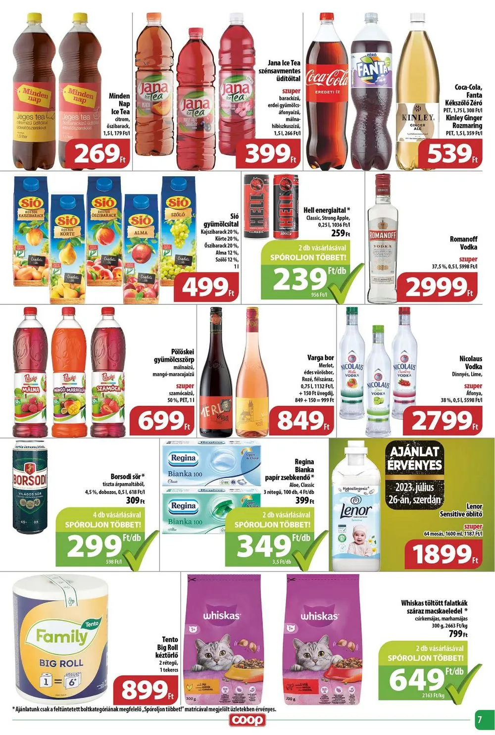 Coop akciós újság Regionális 07.20–07.26 – 7. oldal