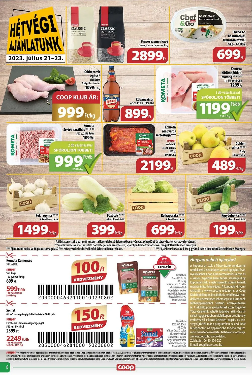 Coop akciós újság Regionális 07.20–07.26 – 8. oldal
