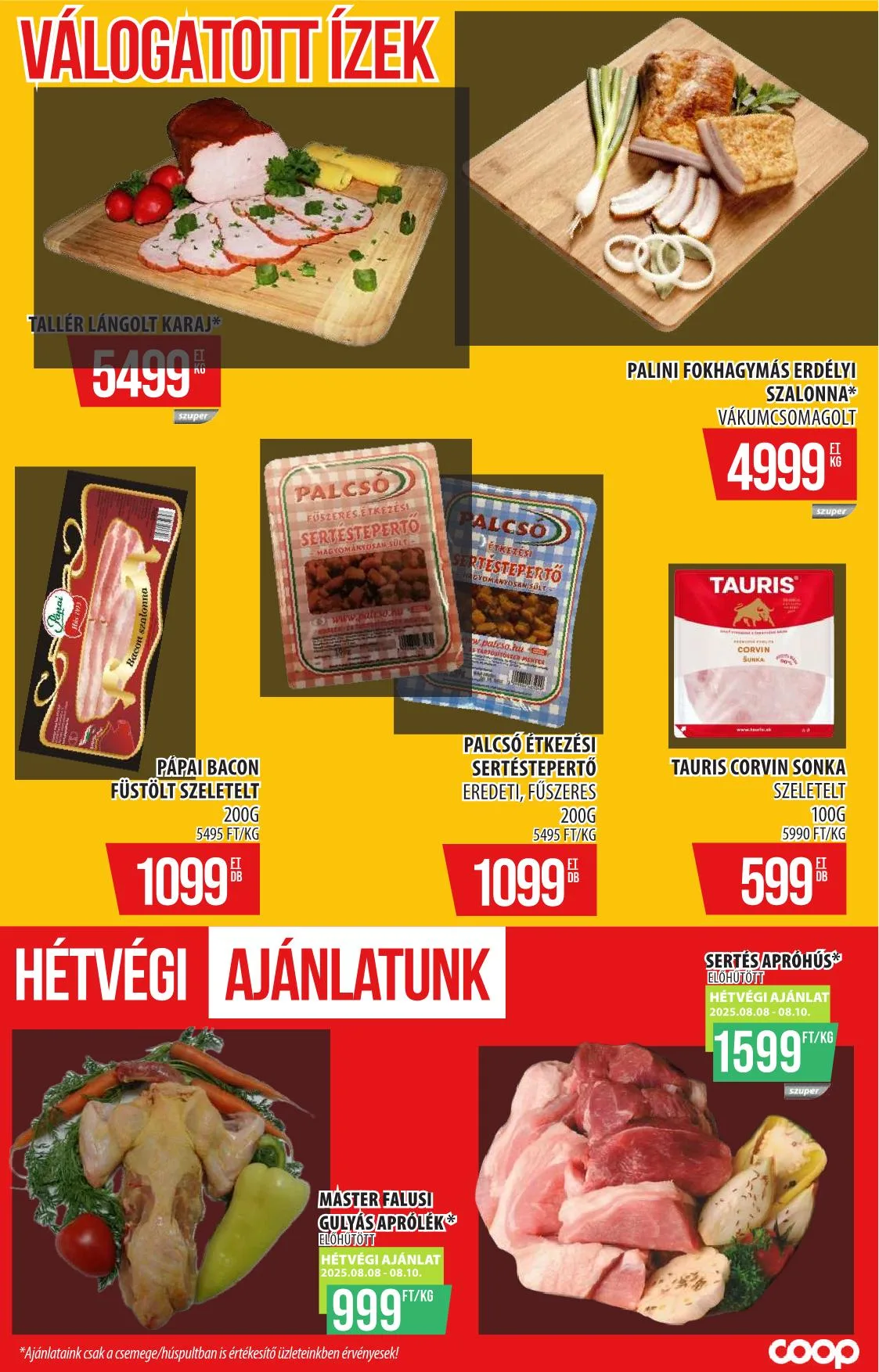 Coop akciós újság Szolnok 08.07–08.13 – 12. oldal