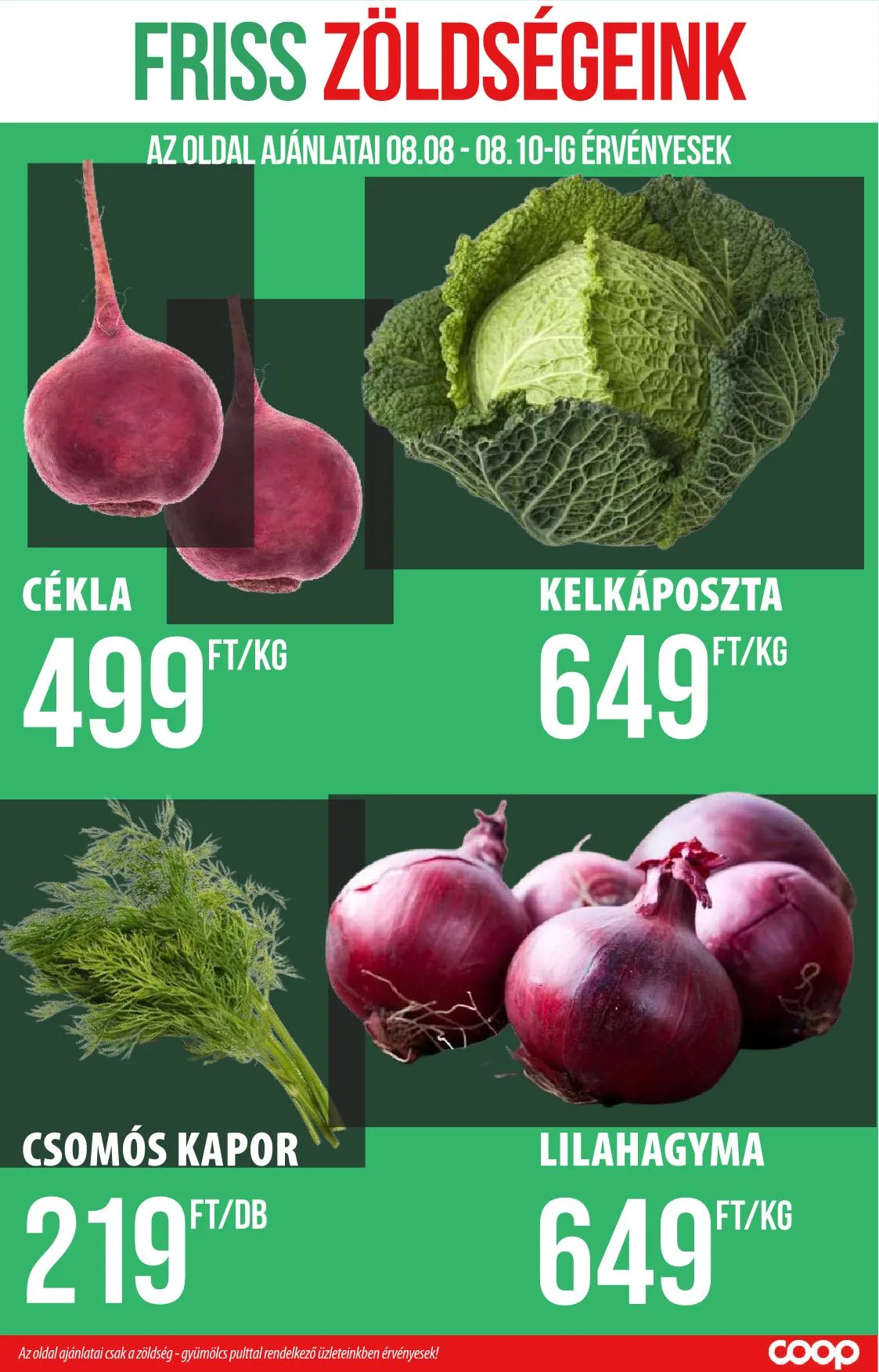 Coop akciós újság Szolnok 08.07–08.13 – 7. oldal