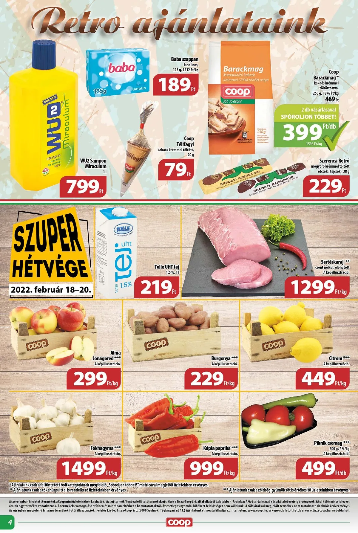 Coop akciós újság Tisza mini 02.16–02.22 – 4. oldal