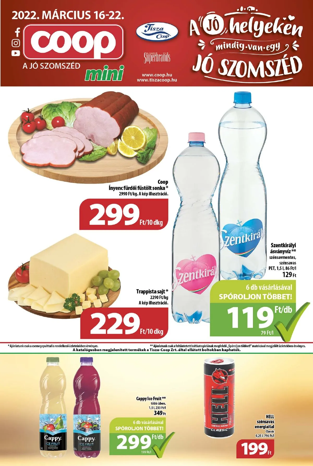 Coop akciós újság Tisza mini 03.16–03.22