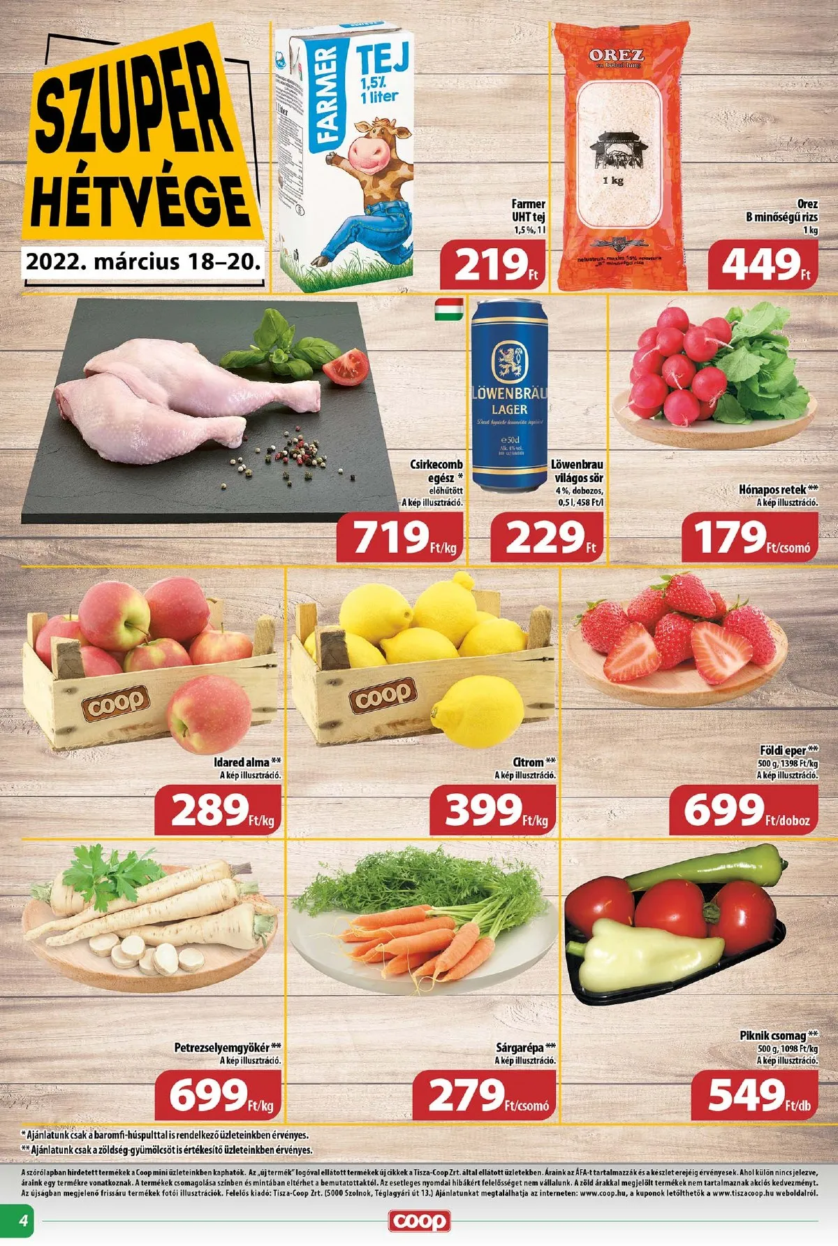 Coop akciós újság Tisza mini 03.16–03.22 – 4. oldal