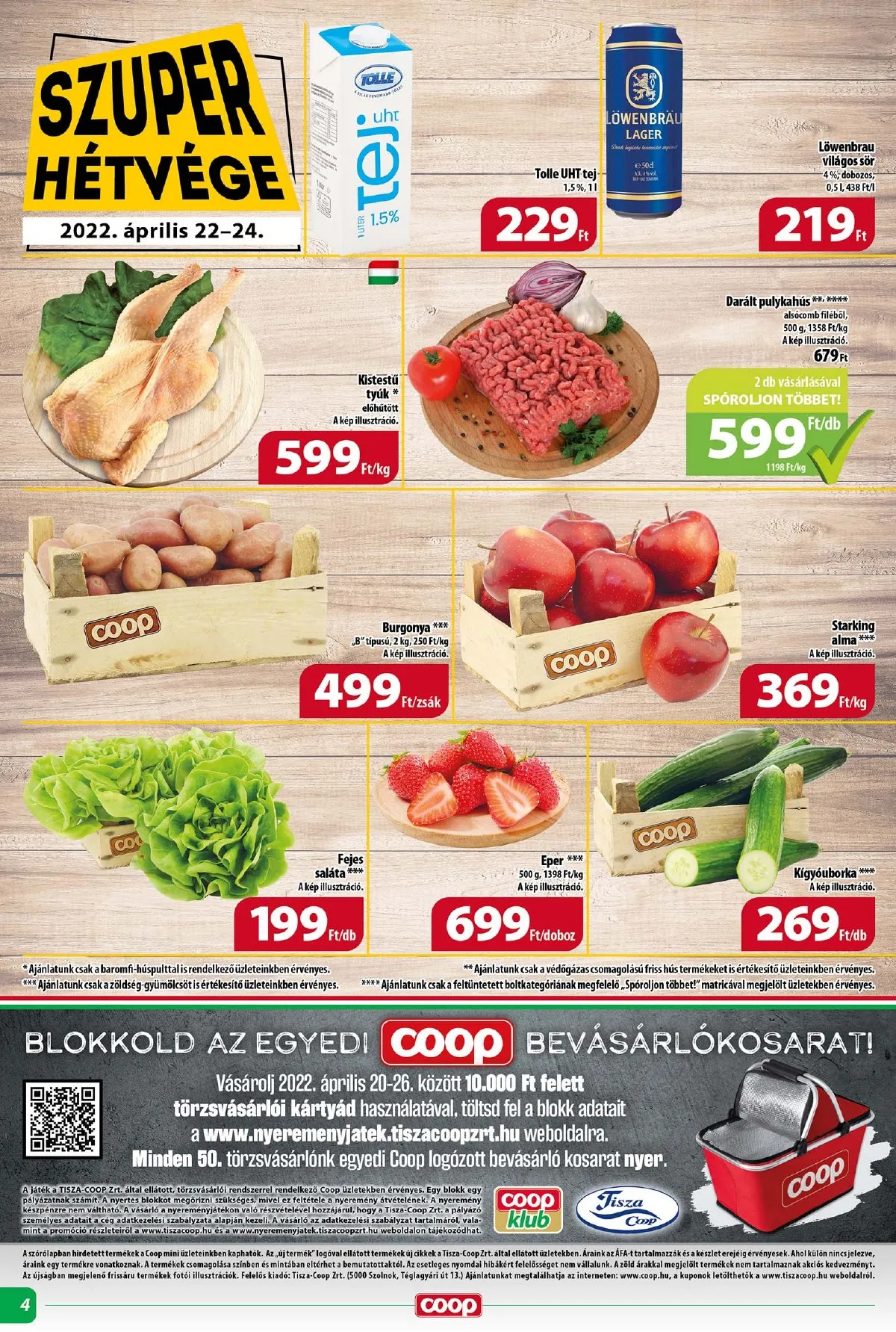 Coop akciós újság Tisza mini 04.20–04.26 – 4. oldal