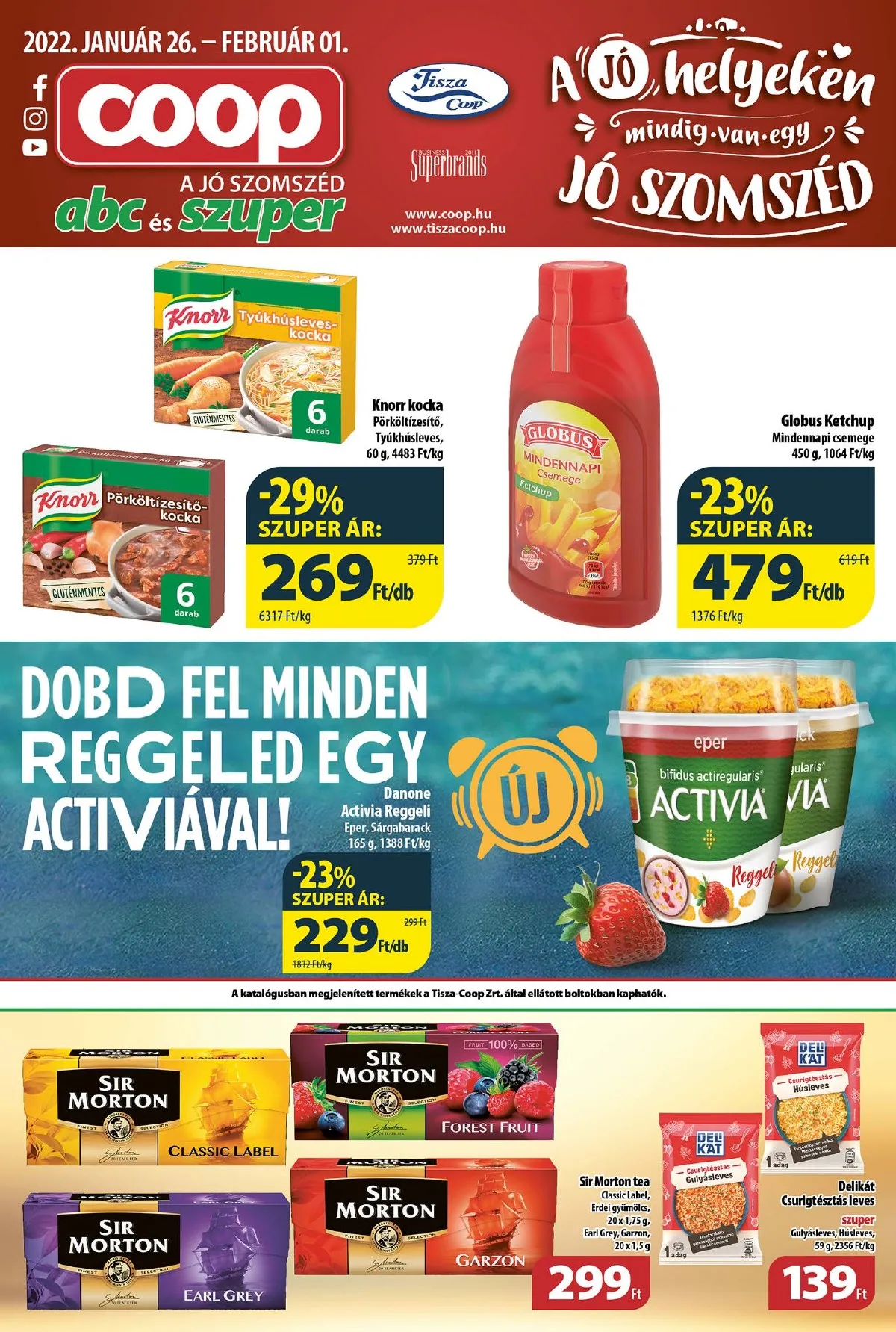 Coop akciós újság Tisza 01.26–02.01
