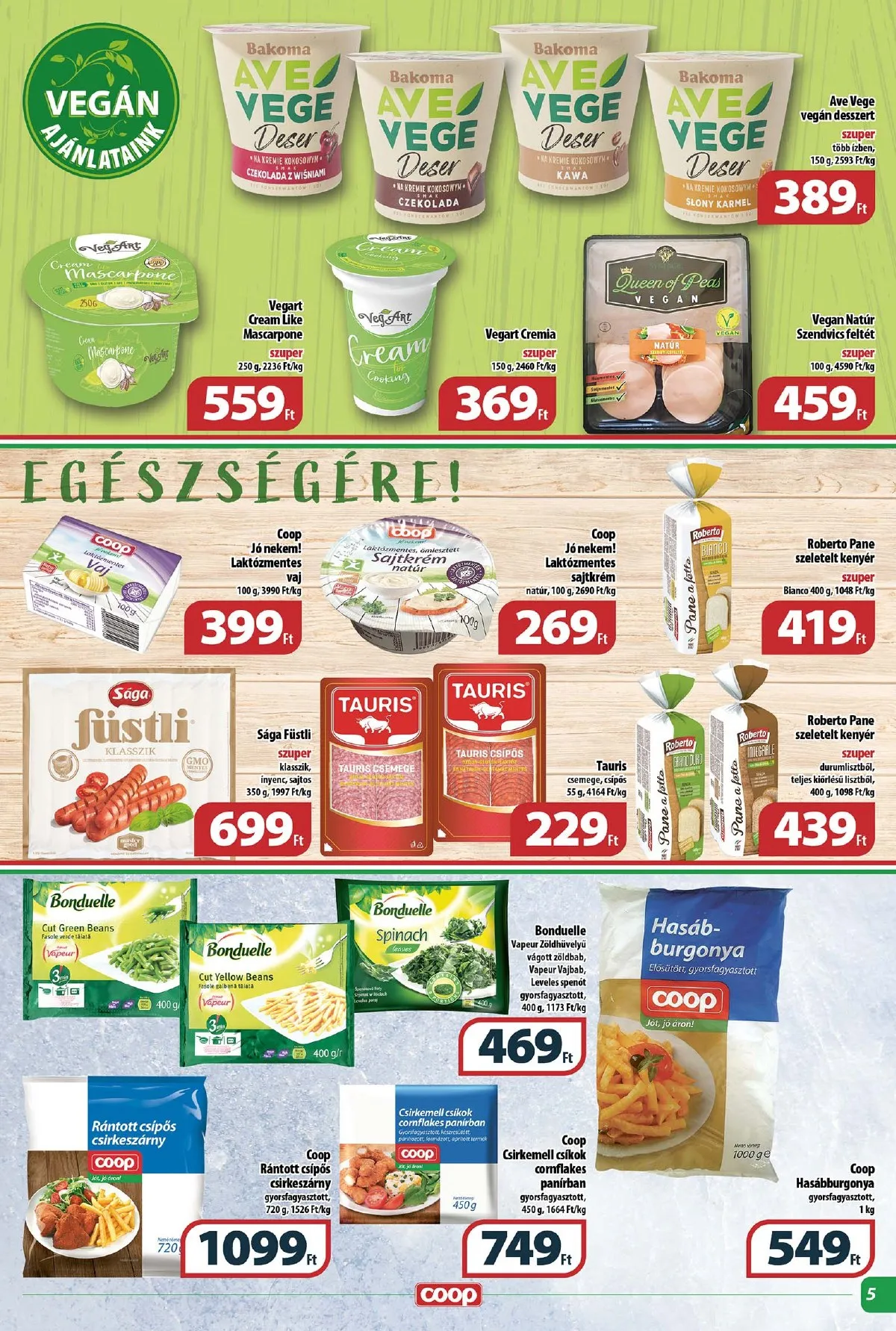Coop akciós újság Tisza 01.26–02.01 – 5. oldal
