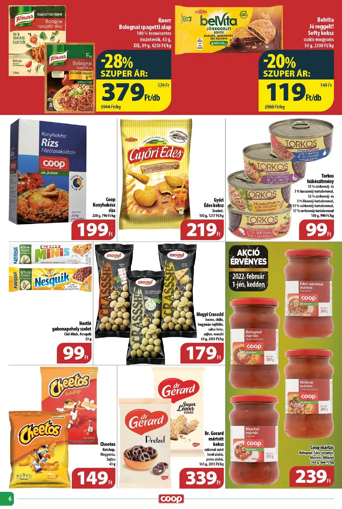 Coop akciós újság Tisza 01.26–02.01 – 6. oldal