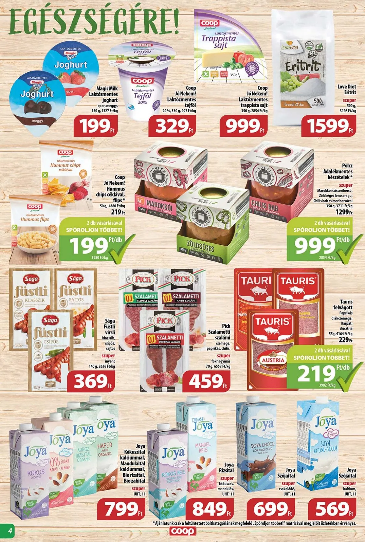 Coop akciós újság Tisza 02.16–02.22 – 4. oldal