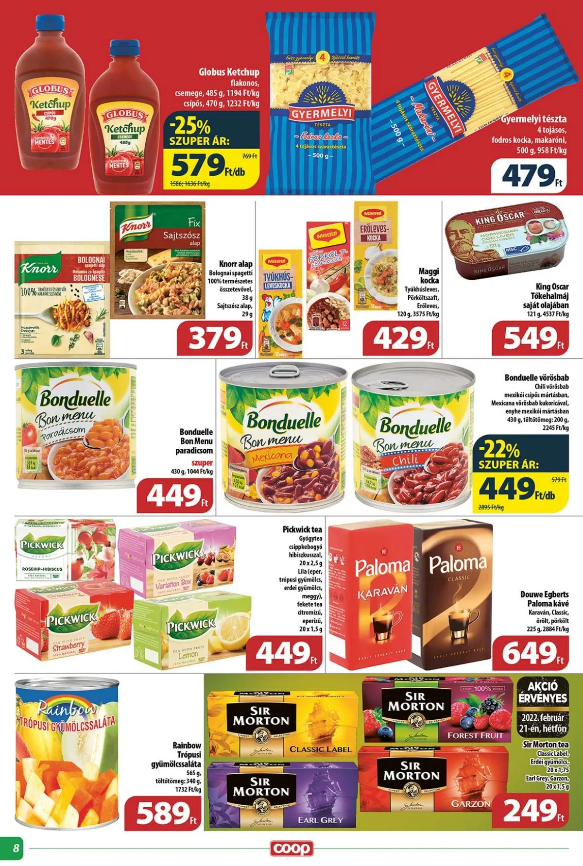 Coop akciós újság Tisza 02.16–02.22 – 8. oldal