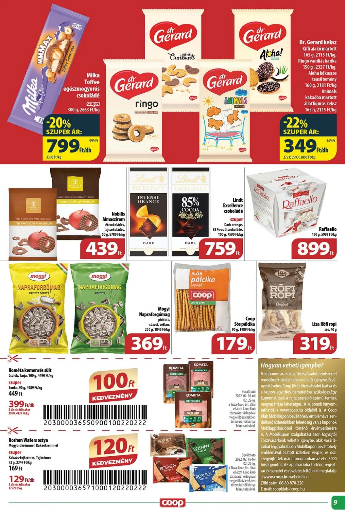 Coop akciós újság Tisza 02.16–02.22 – 9. oldal
