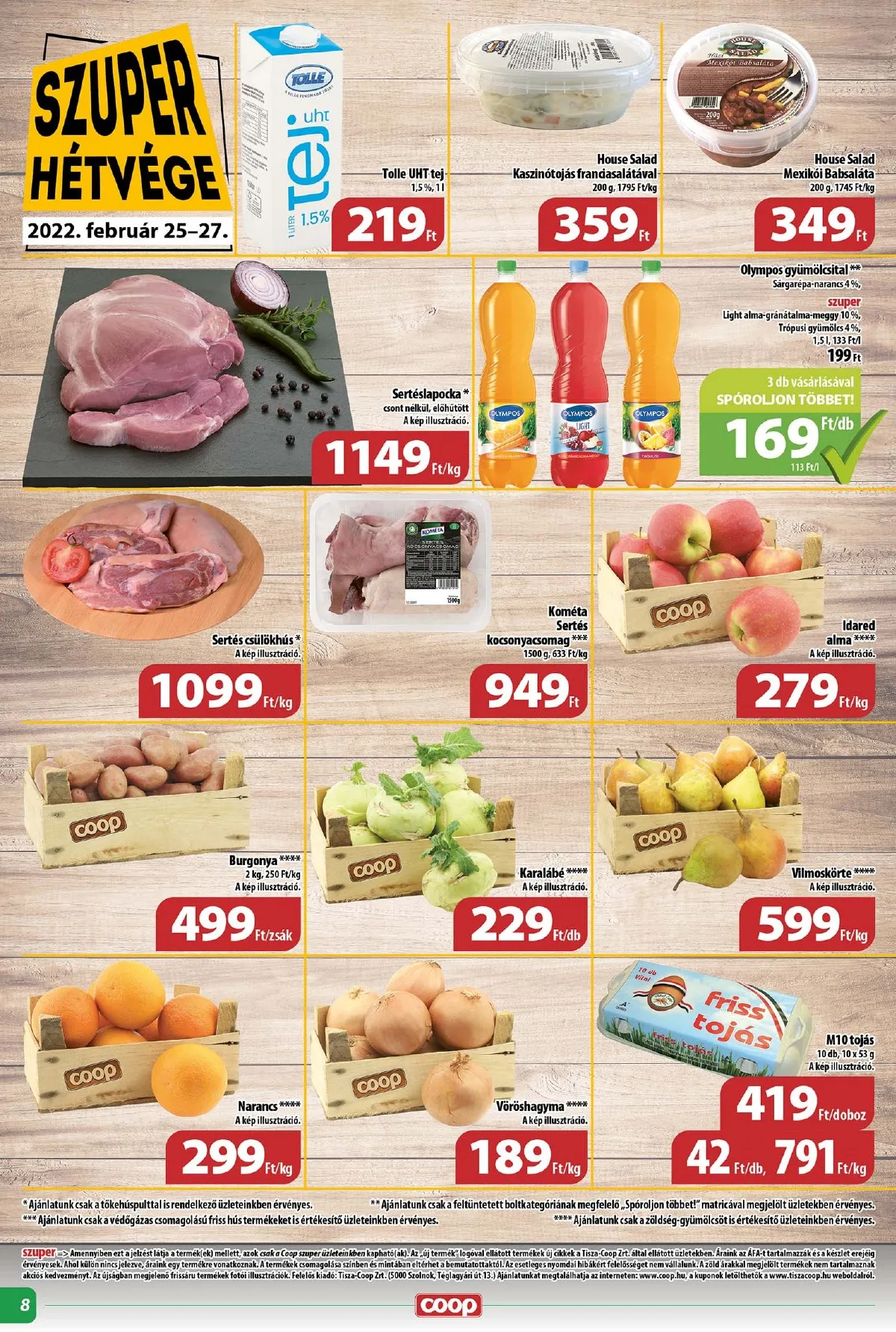 Coop akciós újság Tisza 02.23–03.01 – 8. oldal