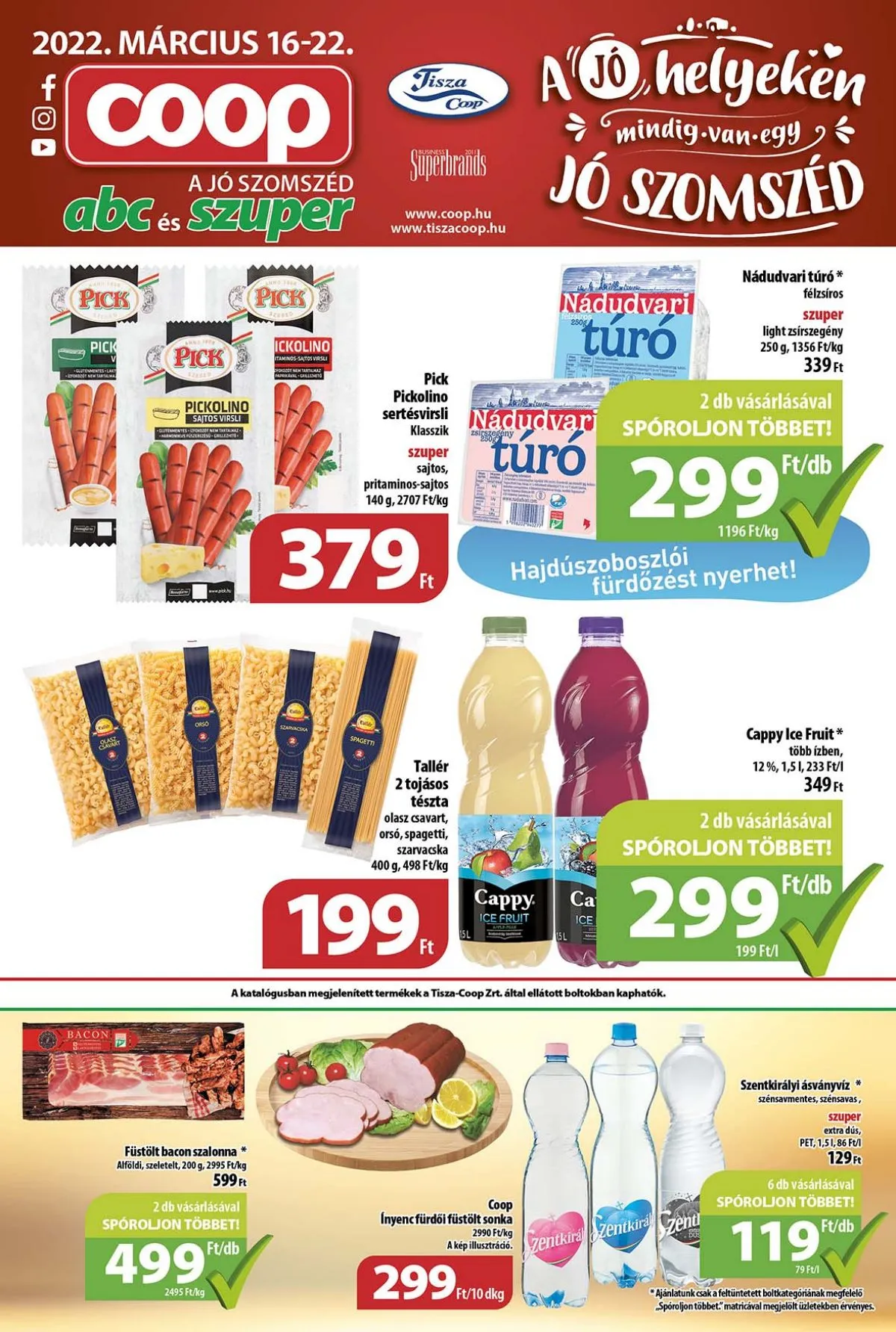 Coop akciós újság Tisza 03.16–03.22
