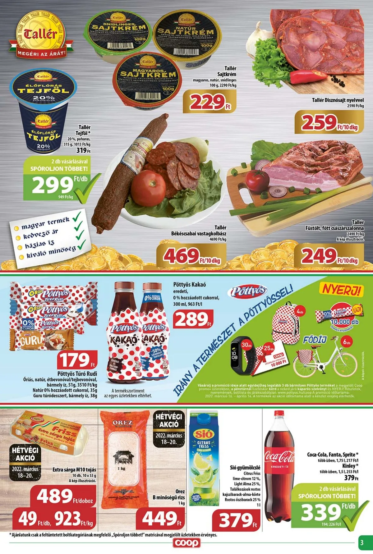 Coop akciós újság Tisza 03.16–03.22 – 3. oldal