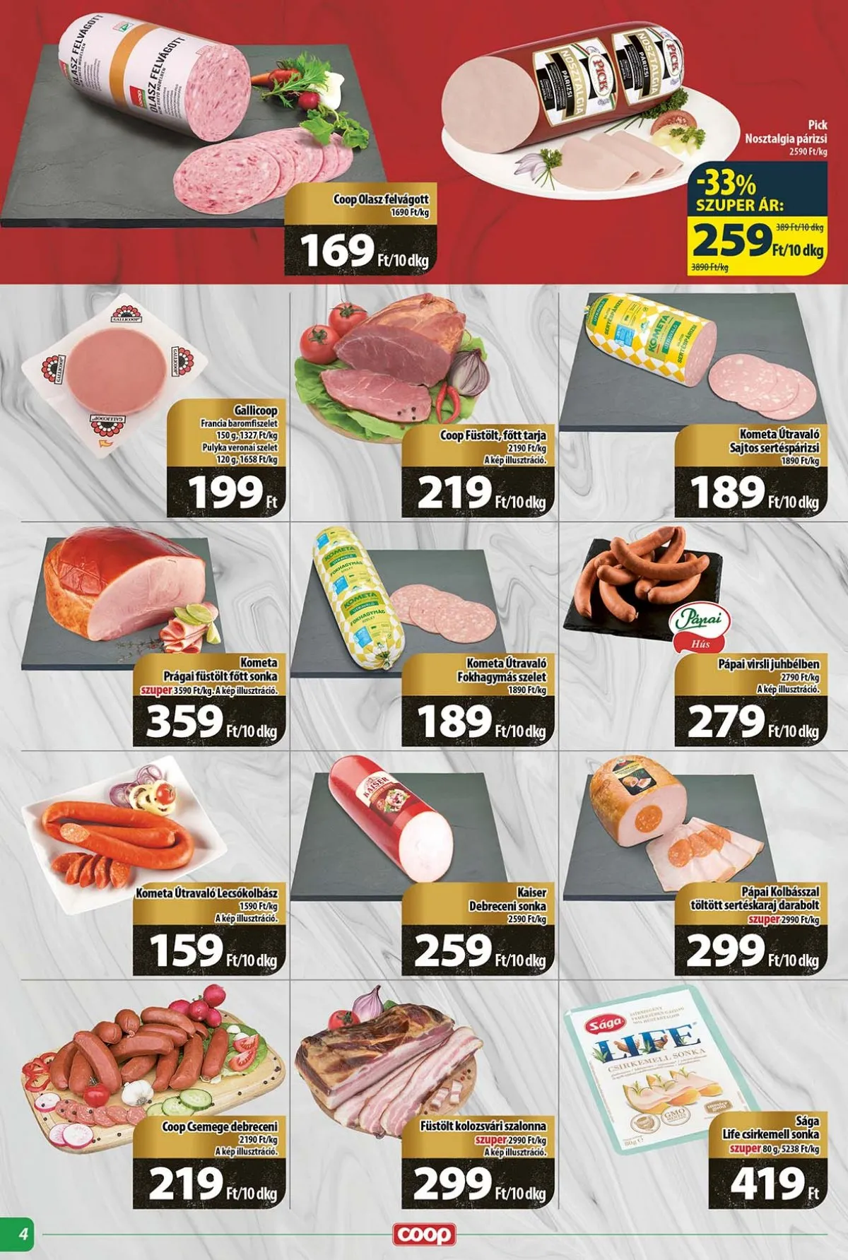 Coop akciós újság Tisza 03.16–03.22 – 4. oldal
