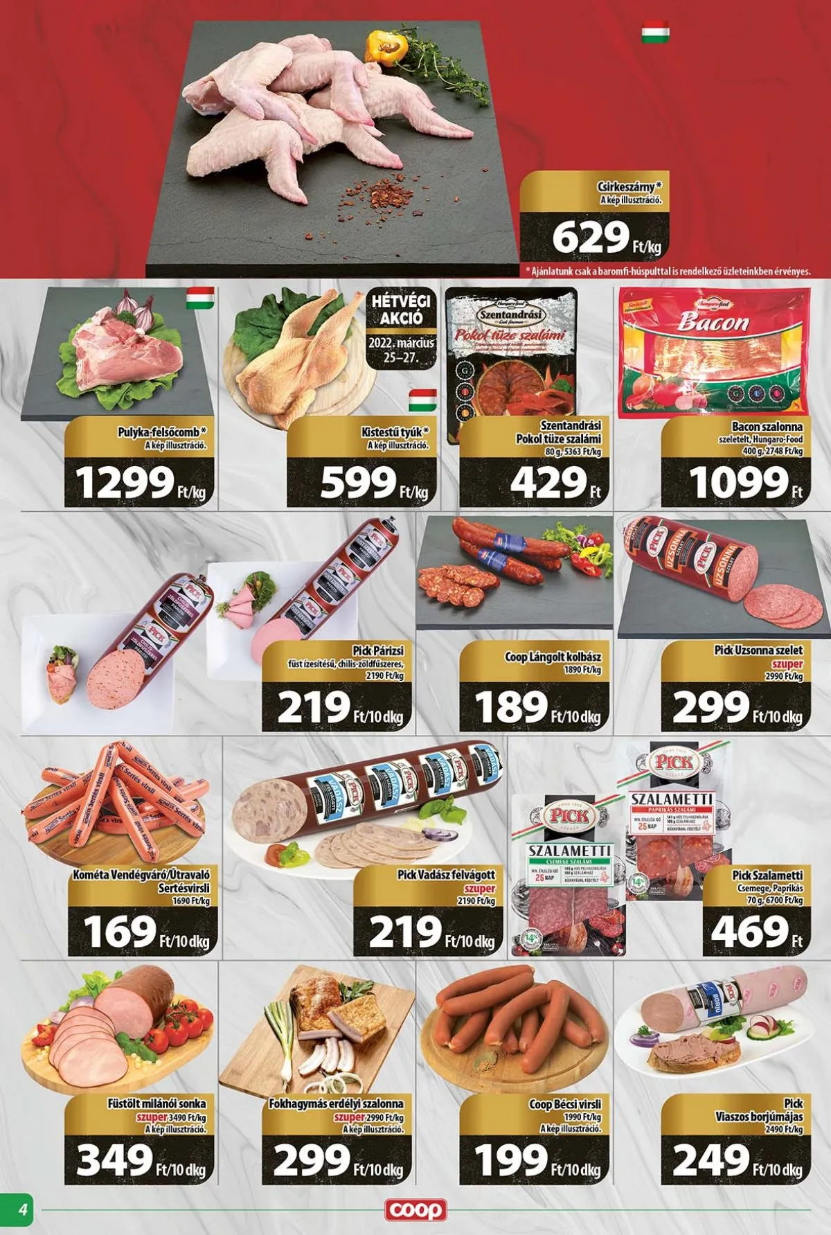 Coop akciós újság Tisza 03.23–03.29 – 4. oldal