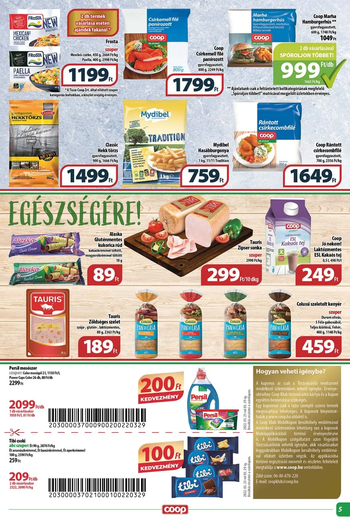 Coop akciós újság Tisza 03.23–03.29 – 5. oldal