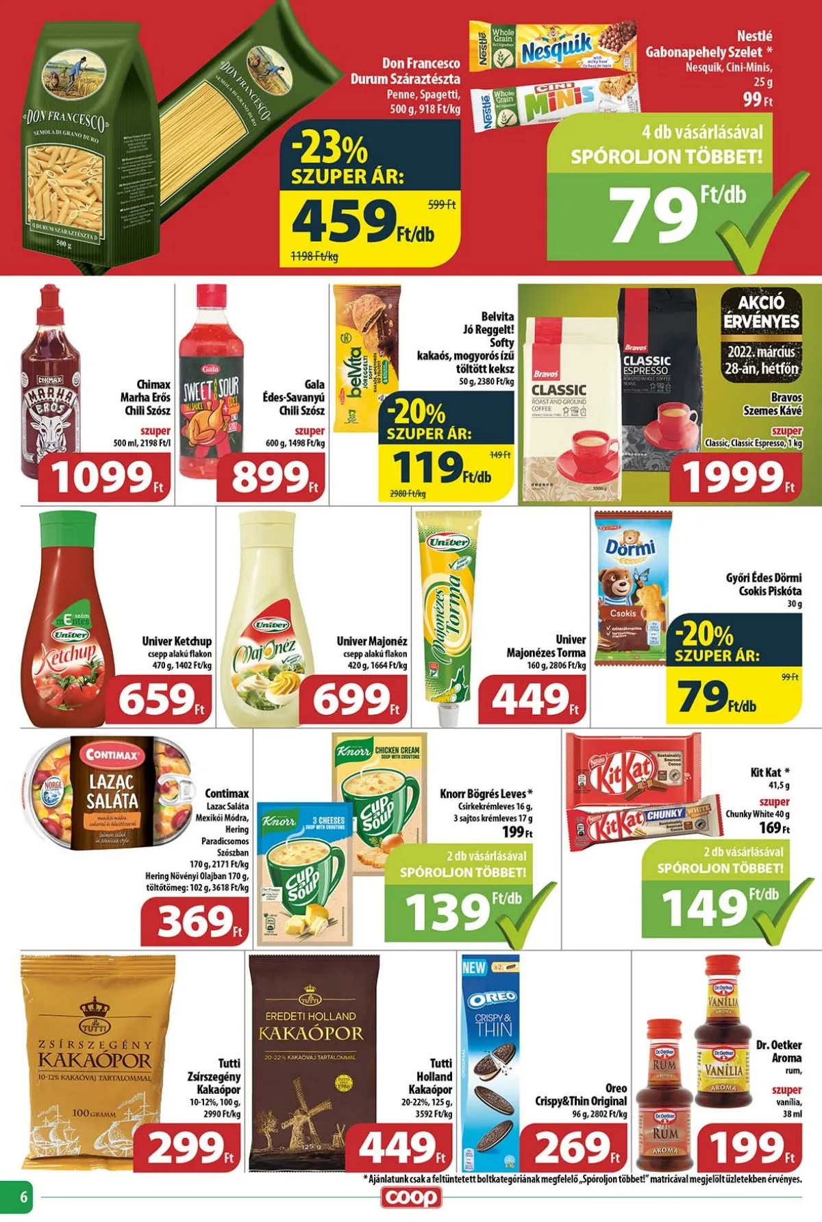 Coop akciós újság Tisza 03.23–03.29 – 6. oldal
