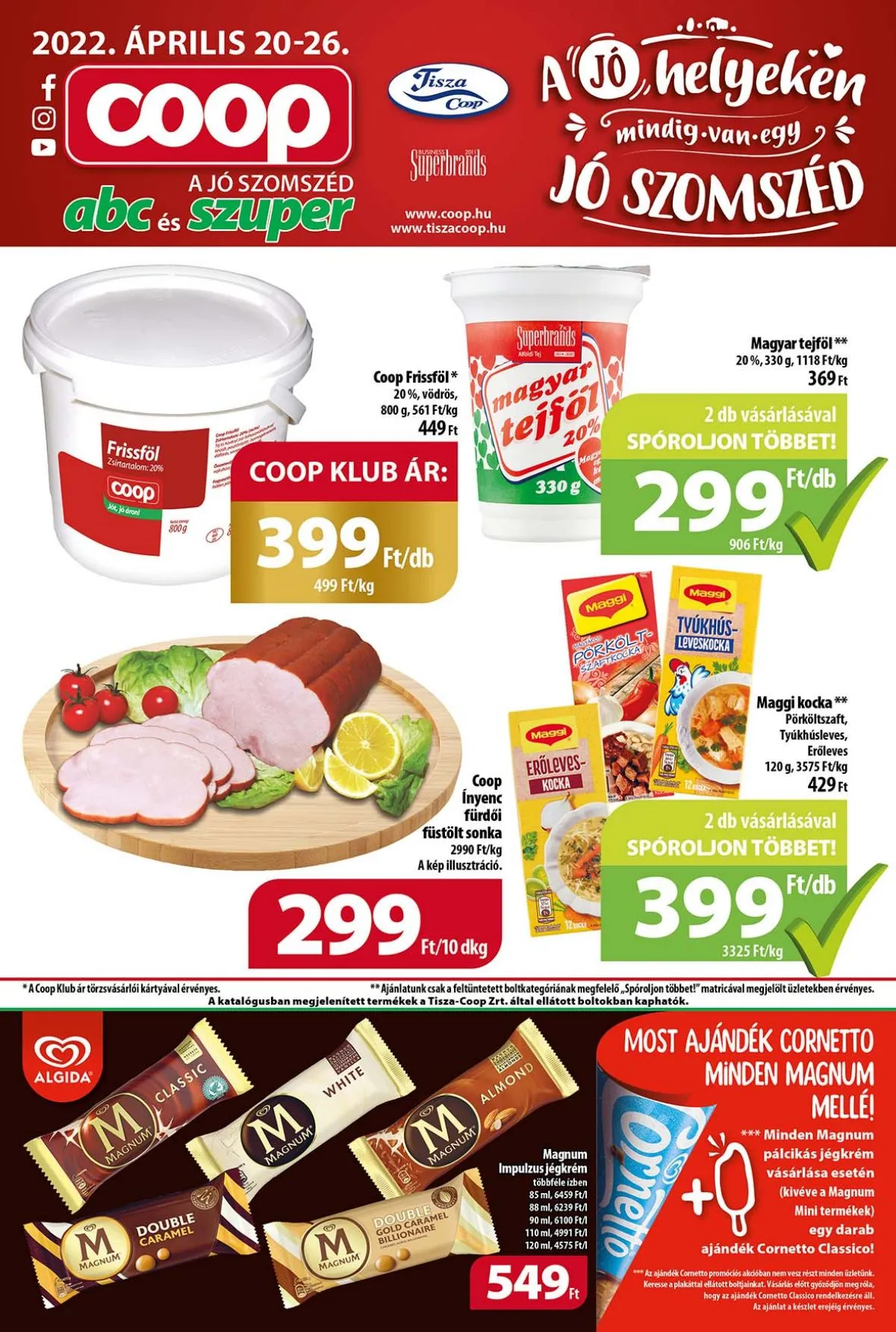 Coop akciós újság Tisza 04.20–04.26