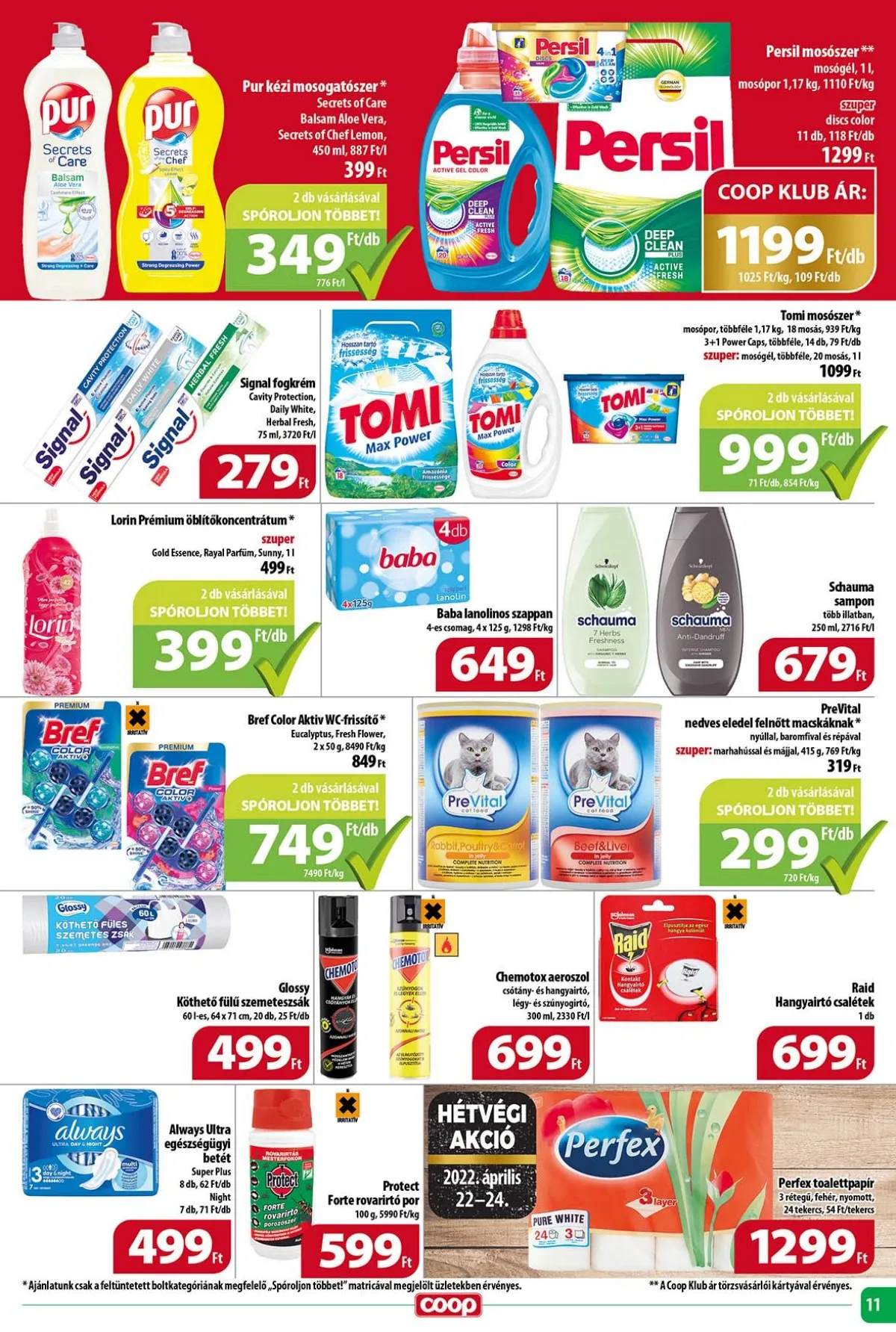 Coop akciós újság Tisza 04.20–04.26 – 11. oldal