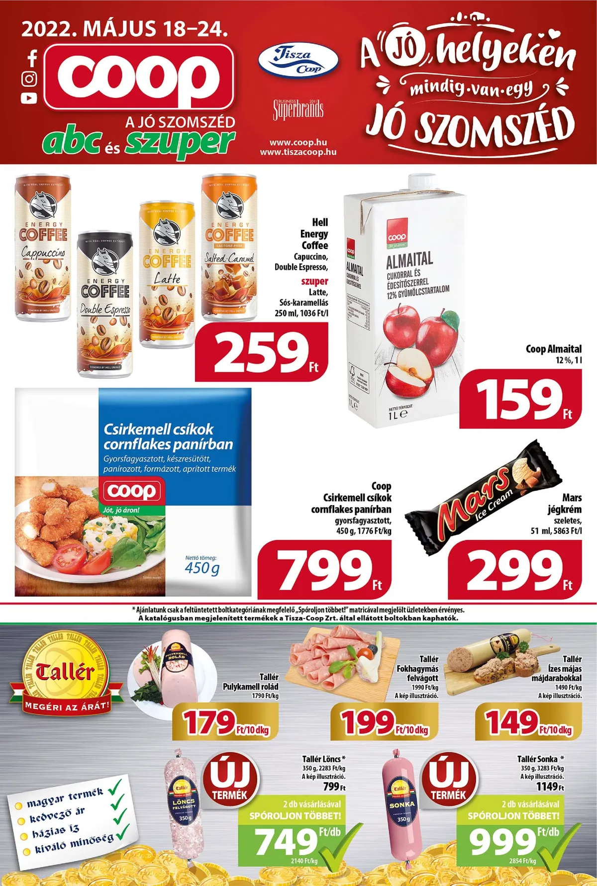 Coop akciós újság Tisza 05.18–05.24
