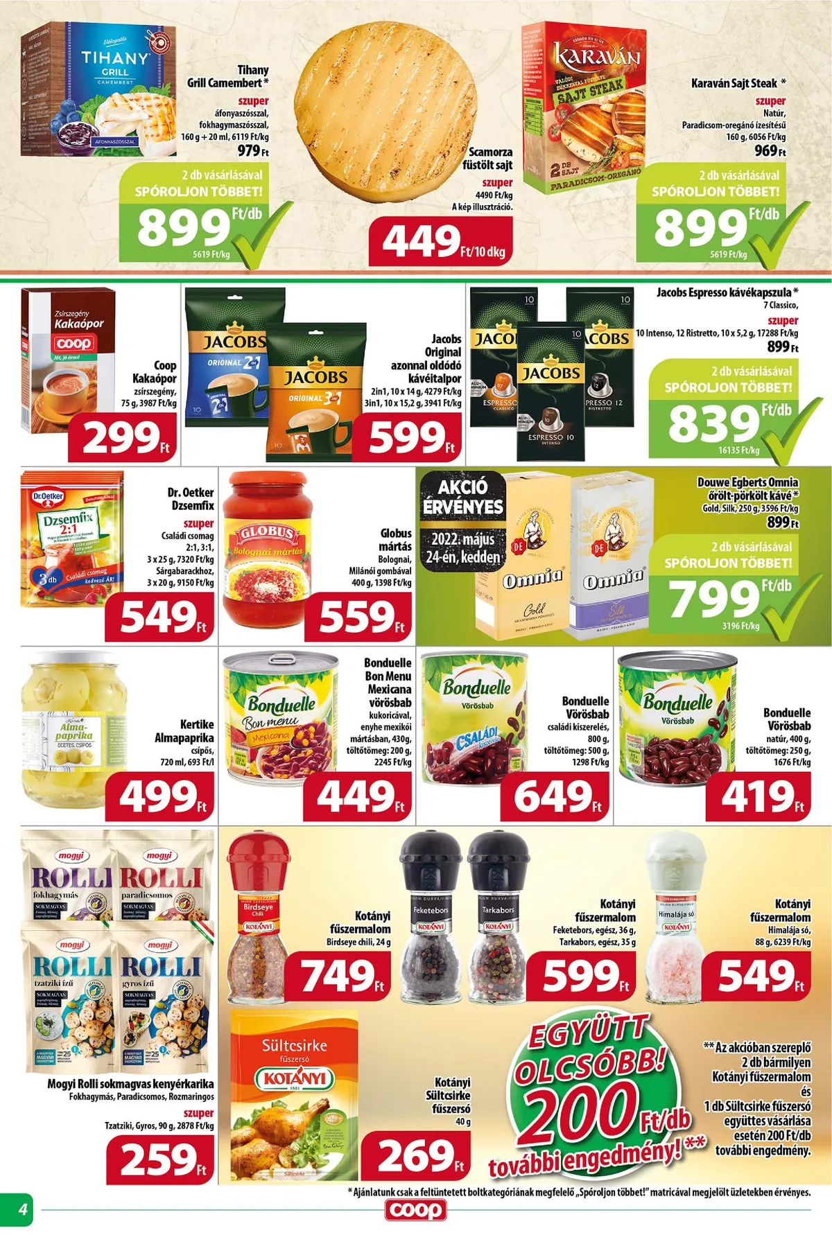 Coop akciós újság Tisza 05.18–05.24 – 4. oldal