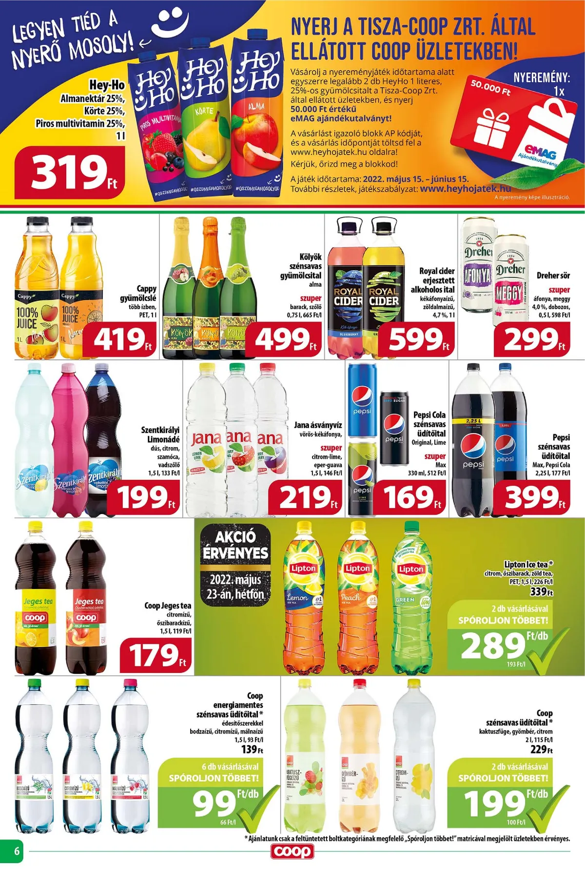 Coop akciós újság Tisza 05.18–05.24 – 6. oldal