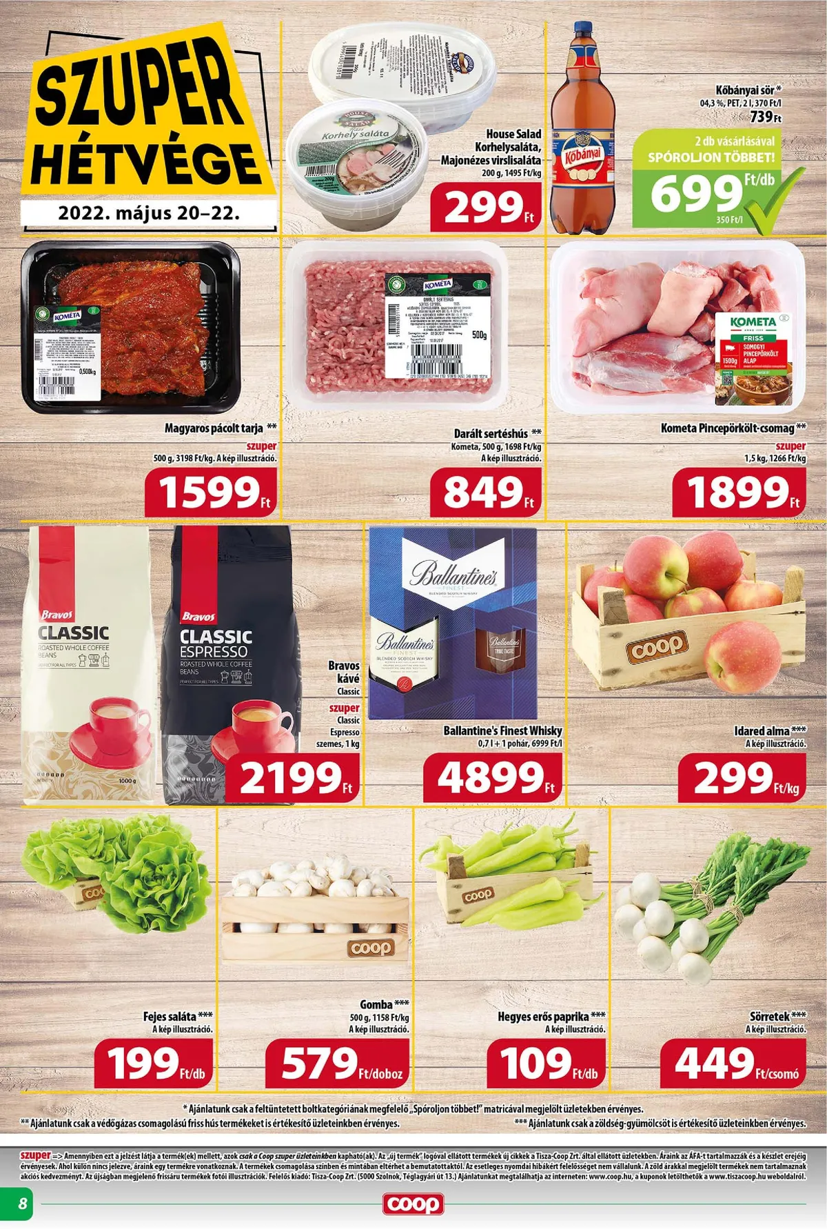 Coop akciós újság Tisza 05.18–05.24 – 8. oldal