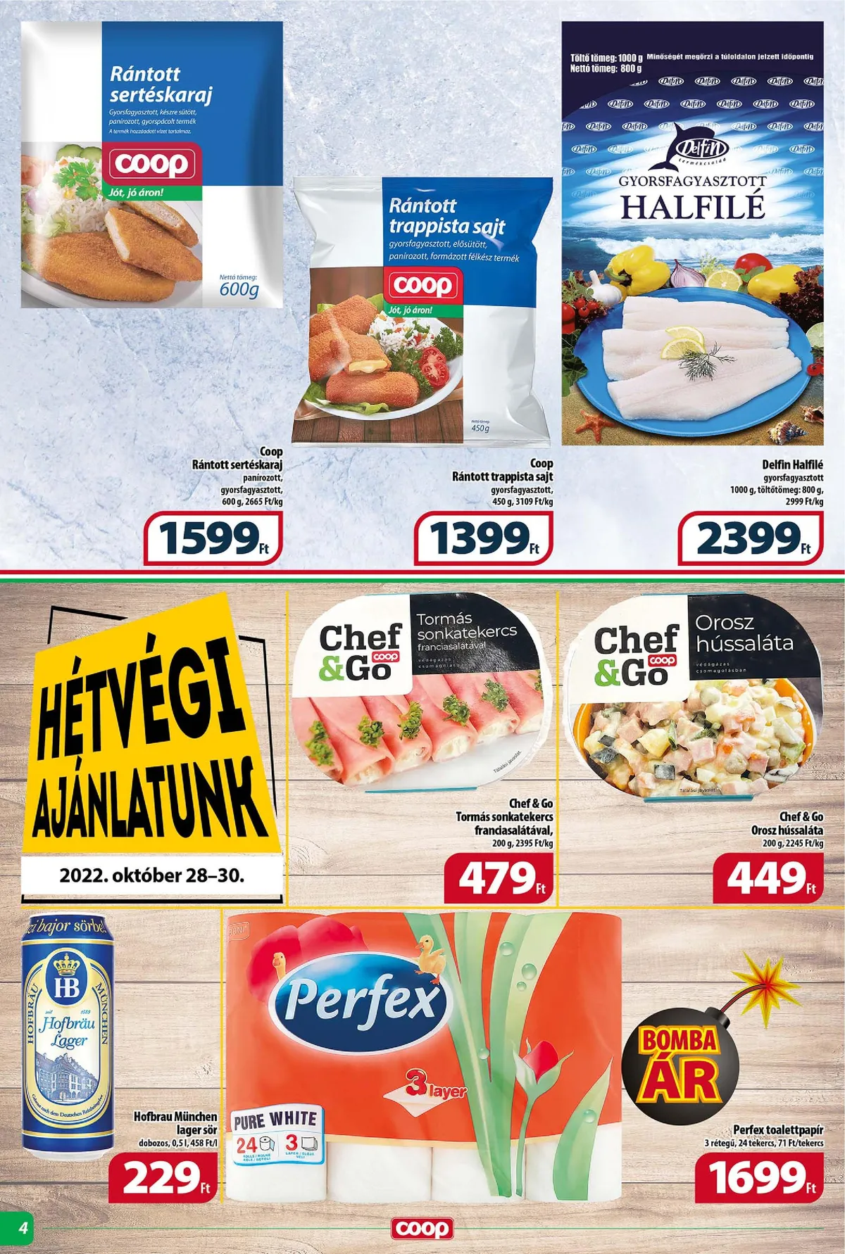 Coop akciós újság Tisza 10.26–10.31 – 4. oldal