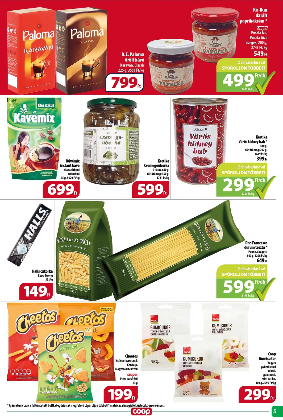 Coop akciós újság Tisza 10.26–10.31 – 5. oldal