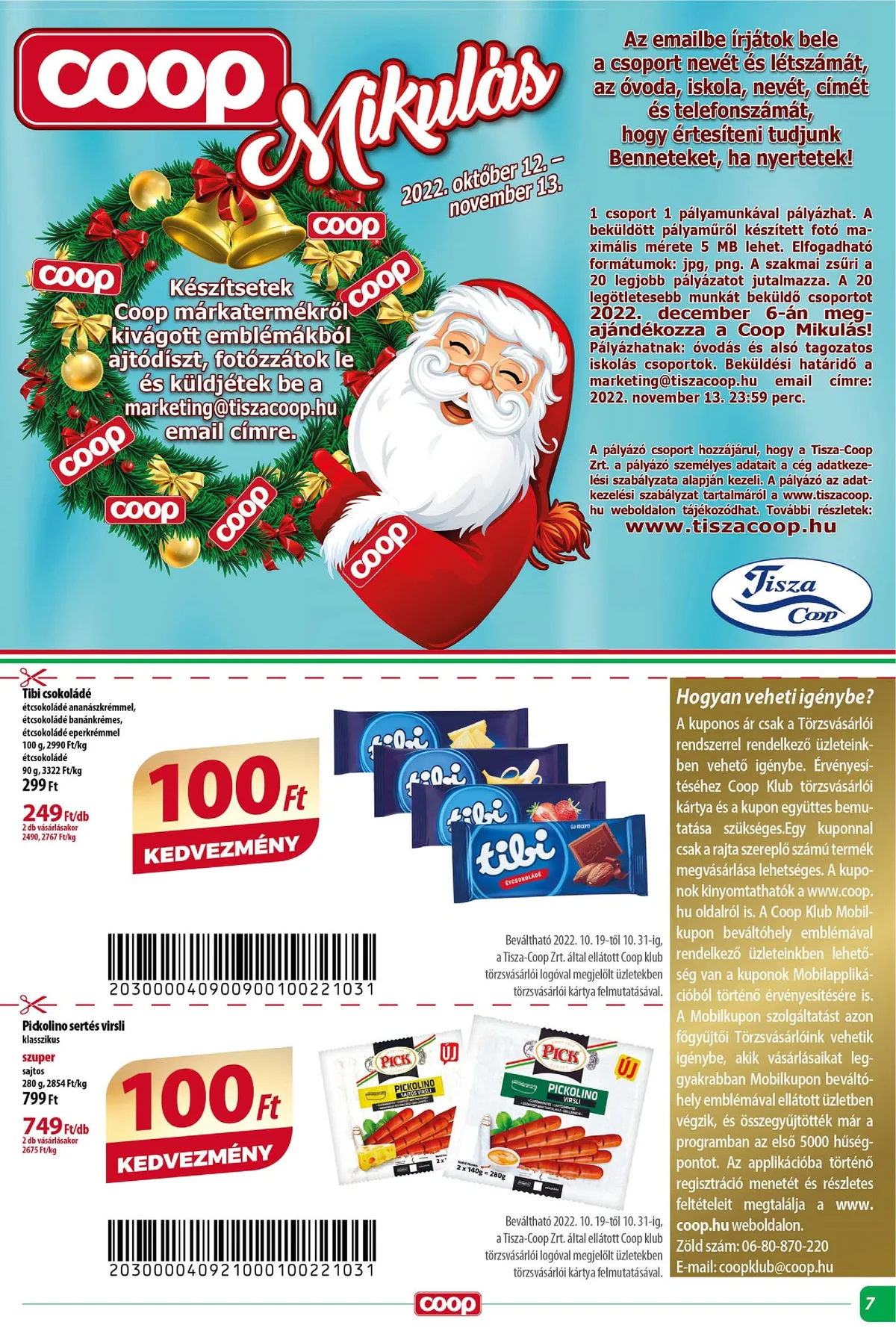 Coop akciós újság Tisza 10.26–10.31 – 7. oldal