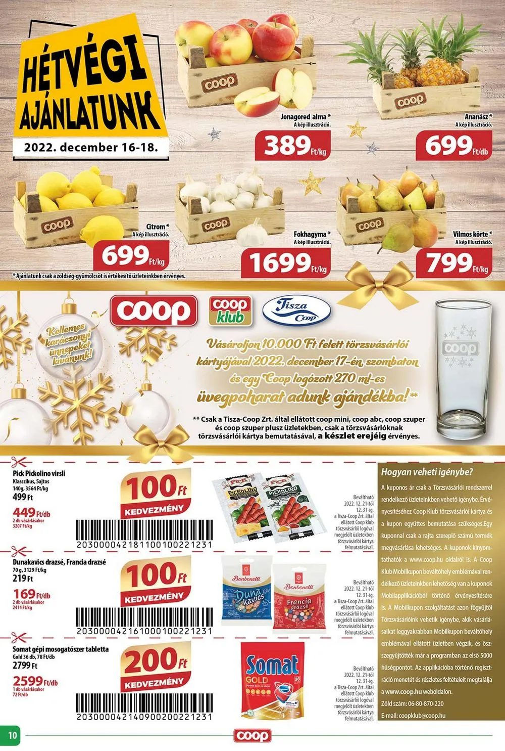 Coop akciós újság Tisza 12.14–12.23 – 10. oldal